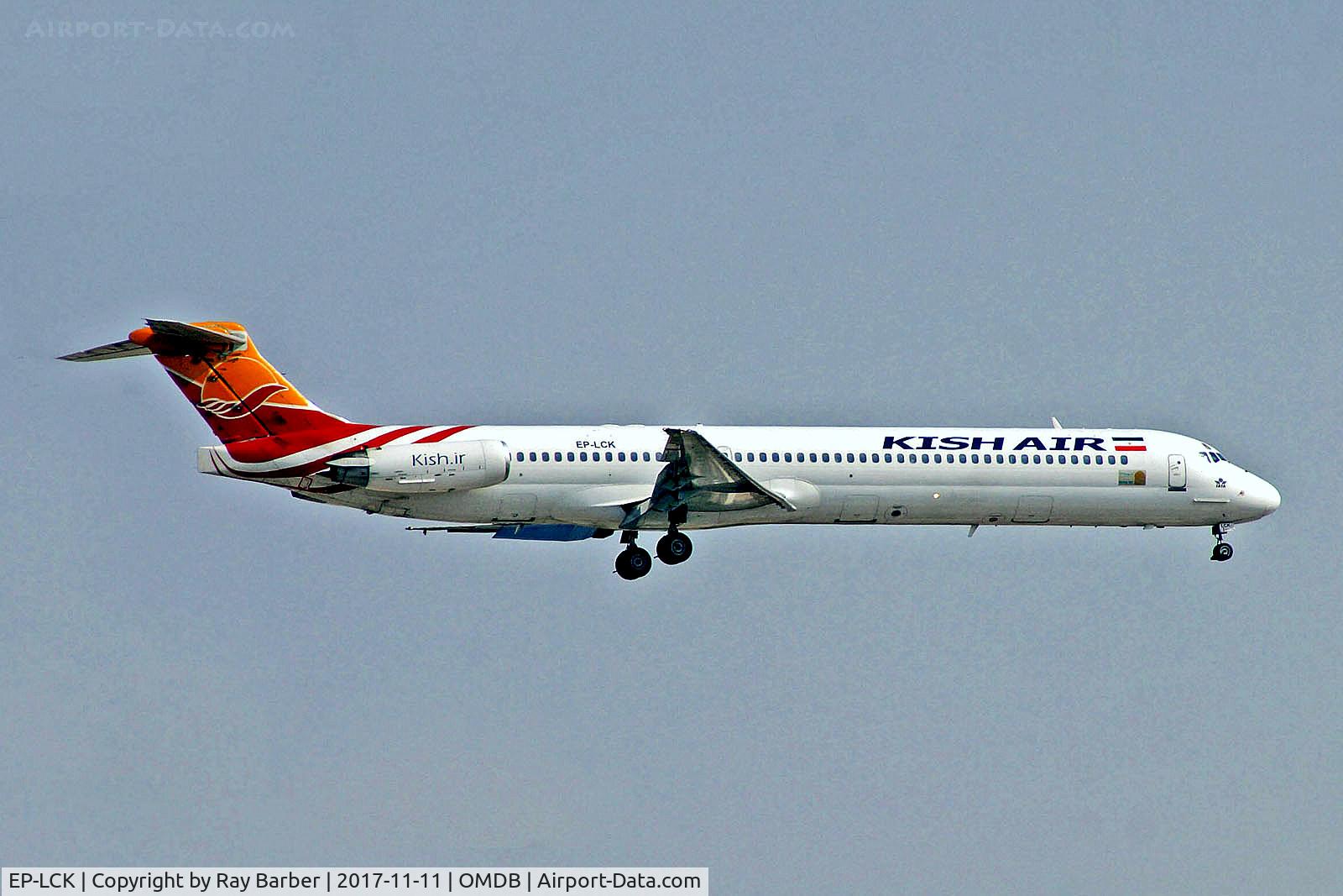 EP-LCK, 1994 McDonnell Douglas MD-82 (DC-9-82) C/N 53224, EP-LCK   McDonnell Douglas DC-9-82 (MD82) [53224] (Kish Air) Dubai-Int'l~A6 11/11/2017
