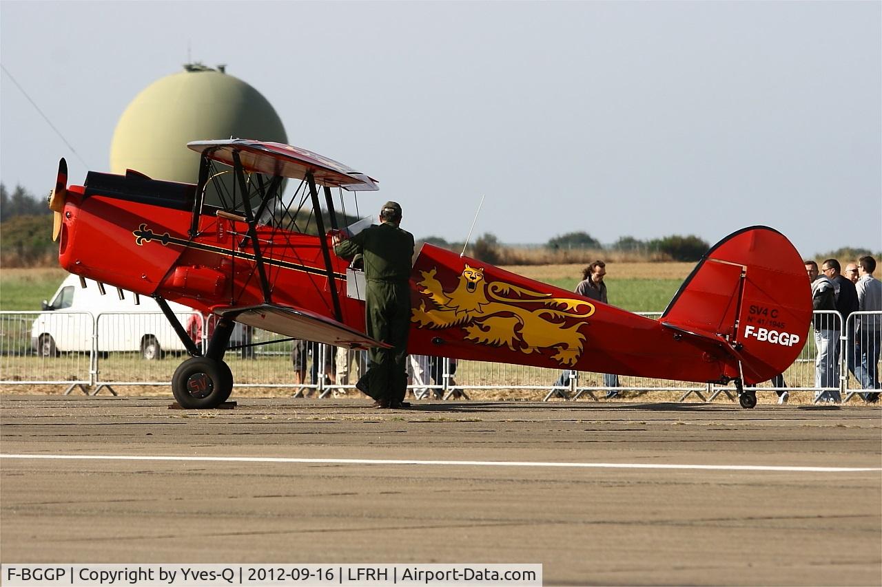 F-BGGP, Stampe-Vertongen SV-4C C/N 41, Stampe SV 4C, Static Display, Lann Bihoué Air Base (LFRH-LRT)  Open day 2012