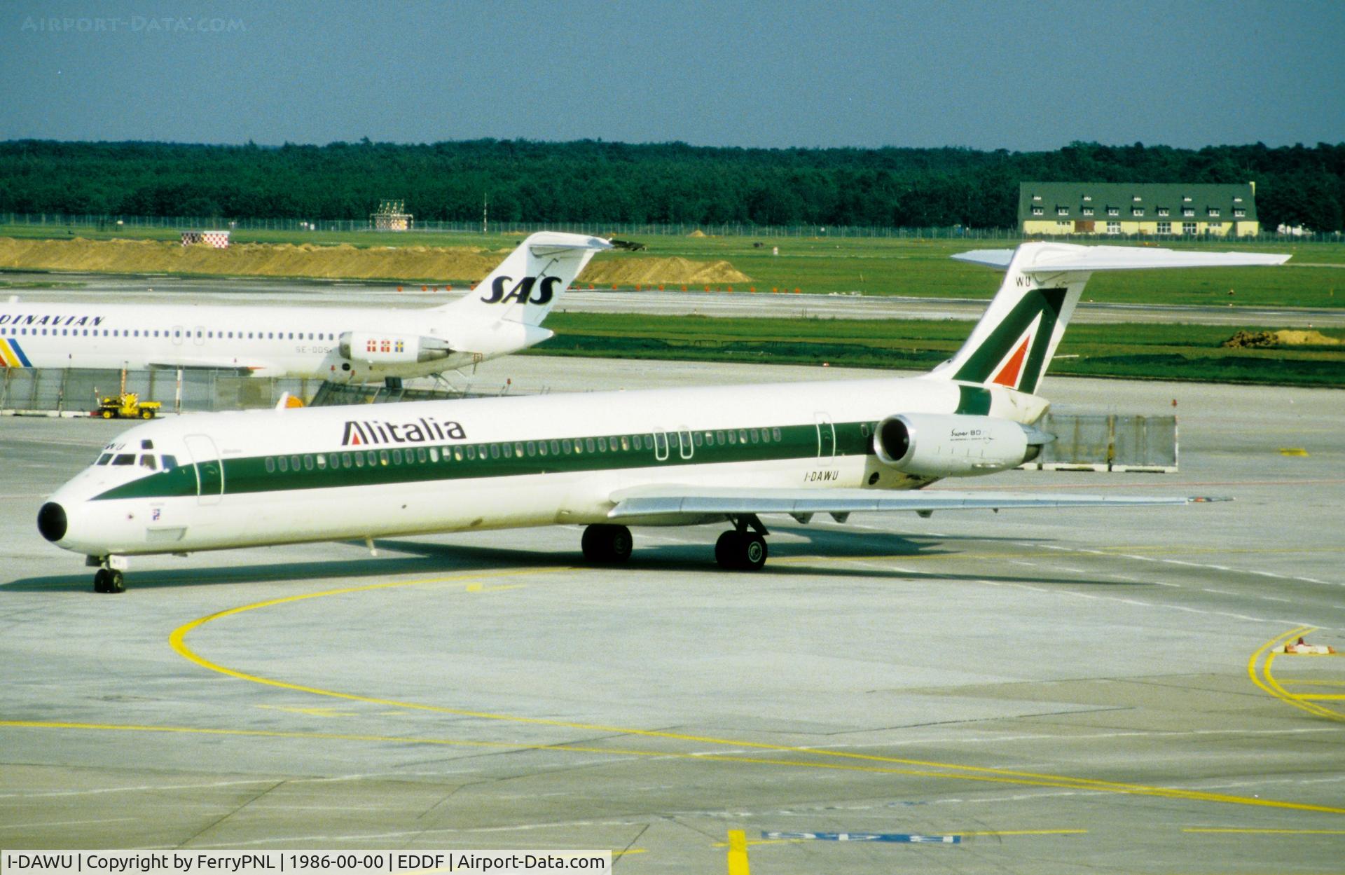 I-DAWU, 1984 McDonnell Douglas MD-82 (DC-9-82) C/N 49196/1137, Alitalia MD82