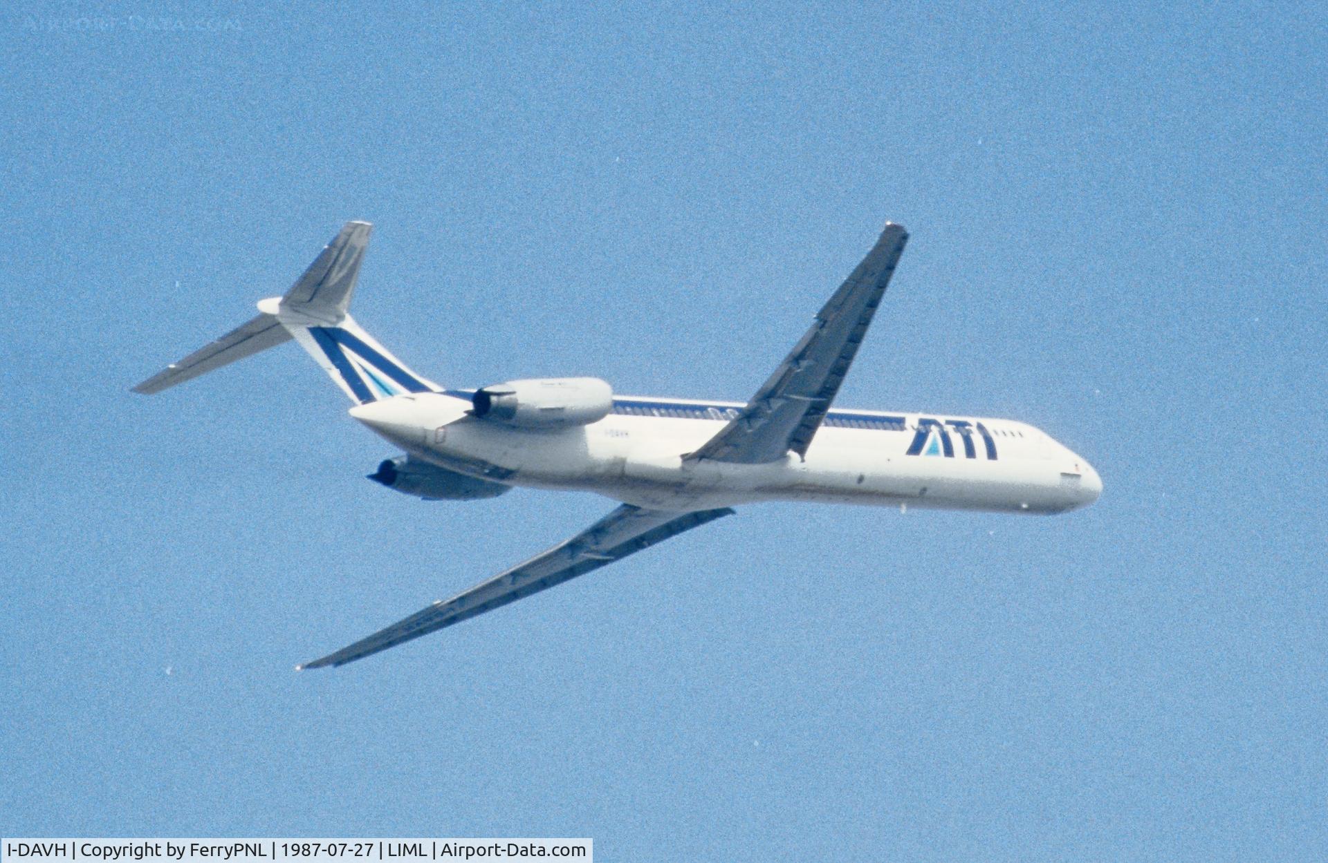 I-DAVH, 1986 McDonnell Douglas MD-82 (DC-9-82) C/N 49221, ATI MD82 taking-off