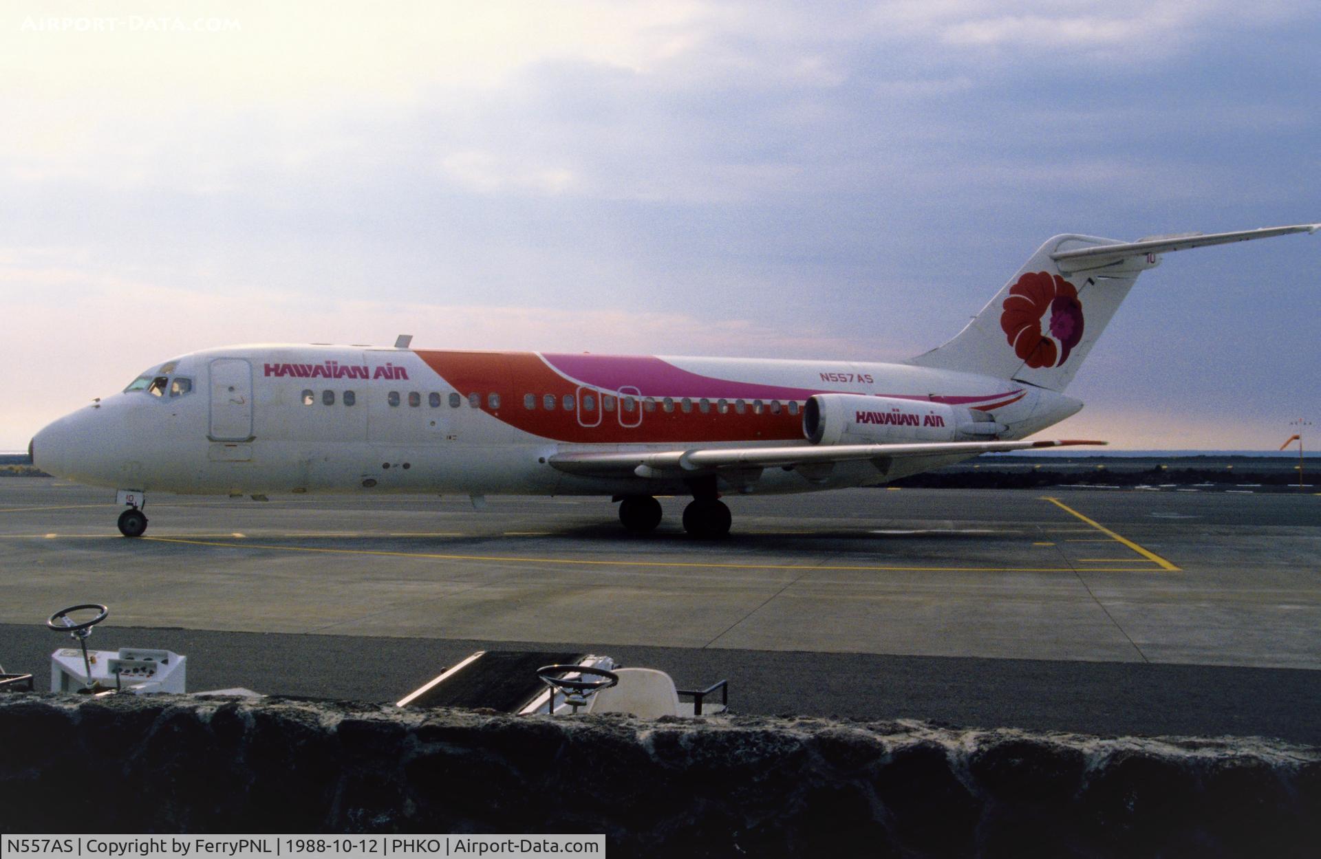 N557AS, 1967 Douglas DC-9-15F C/N 47013, Hawaiian DC-9-15 ready to fly back to HNL