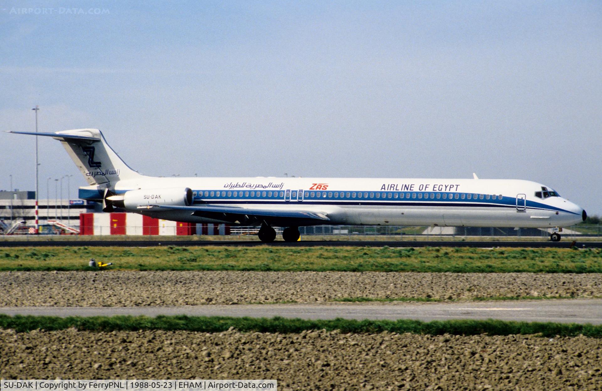 SU-DAK, 1988 McDonnell Douglas MD-82 C/N 49661, ZAS Airline of Egypt MD-82