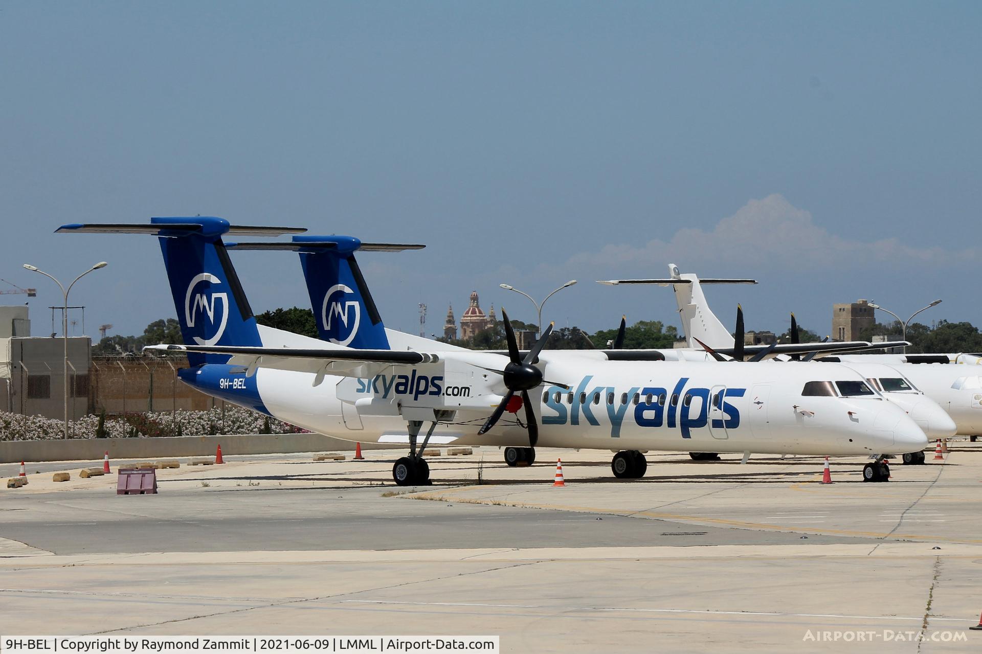 9H-BEL, 2008 De Havilland Canada DHC-8-400 Dash 8 C/N 4230, Bombardier DHC-8 9H-BEL SkyAlps