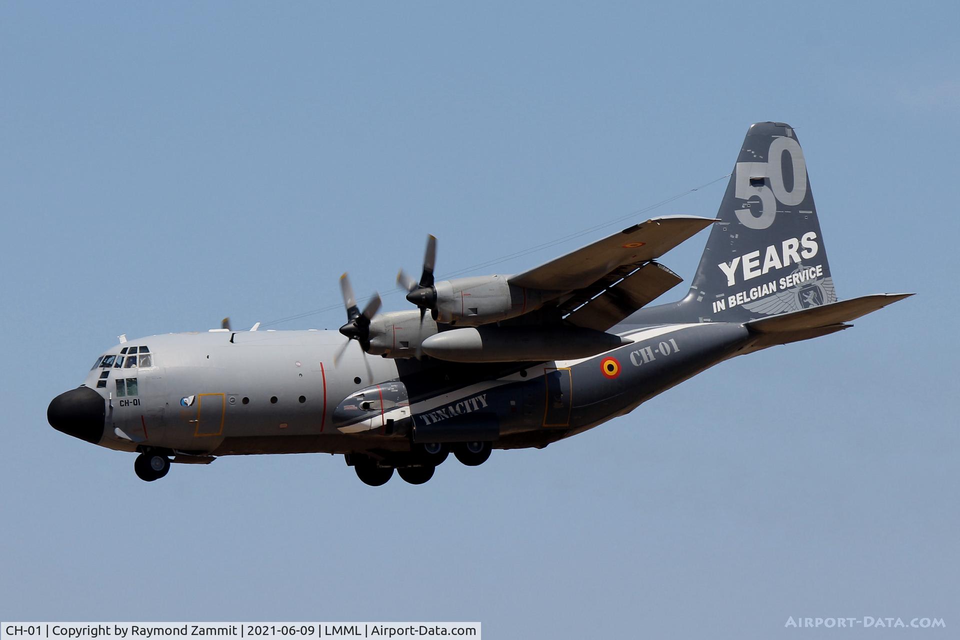 CH-01, 1971 Lockheed C-130H Hercules C/N 382-4455, Lockheed C-130H Hercules CH-01 Belgian Air Force in special colours.