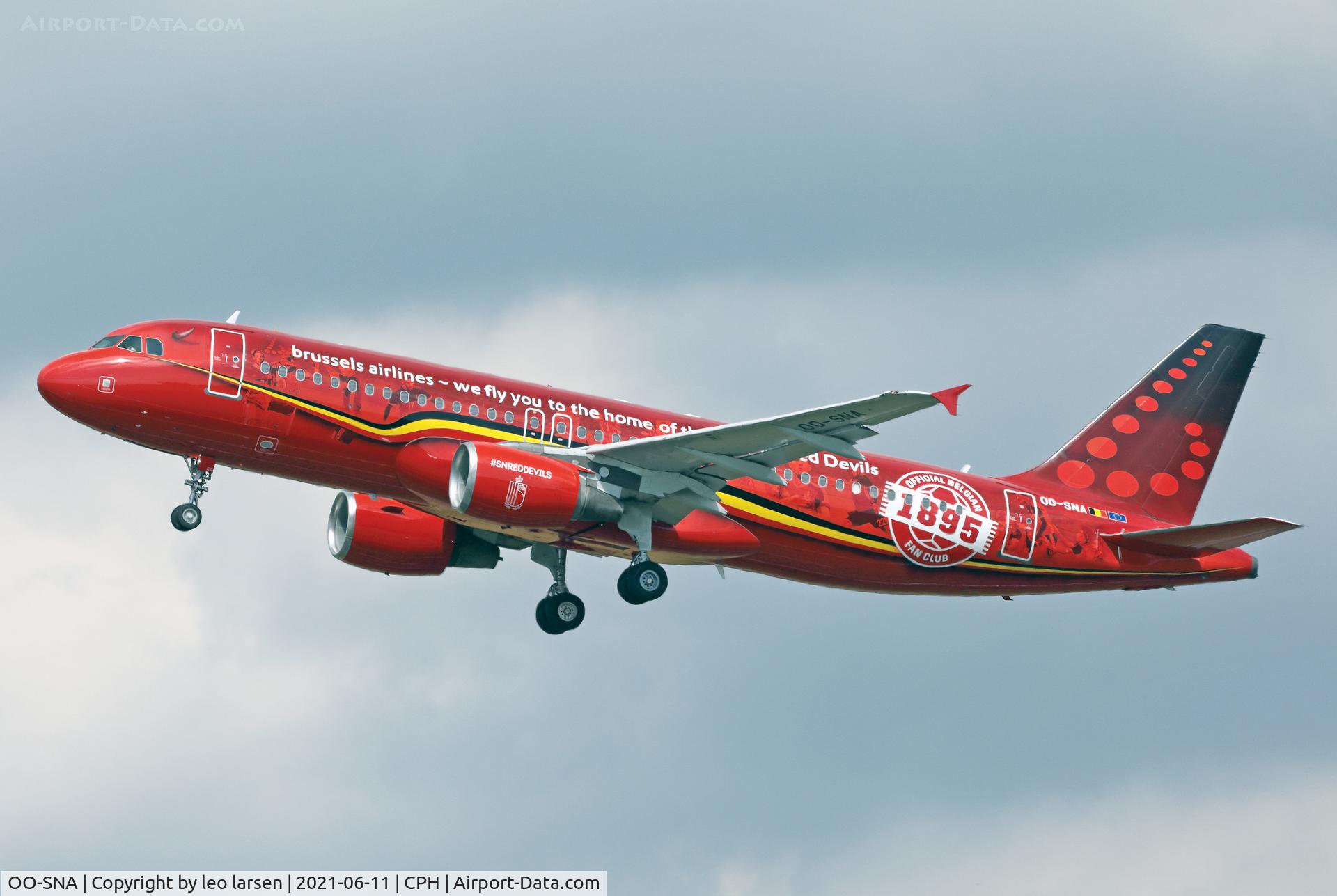 OO-SNA, 2001 Airbus A320-214 C/N 1441, Copenhagen 11.6.2021