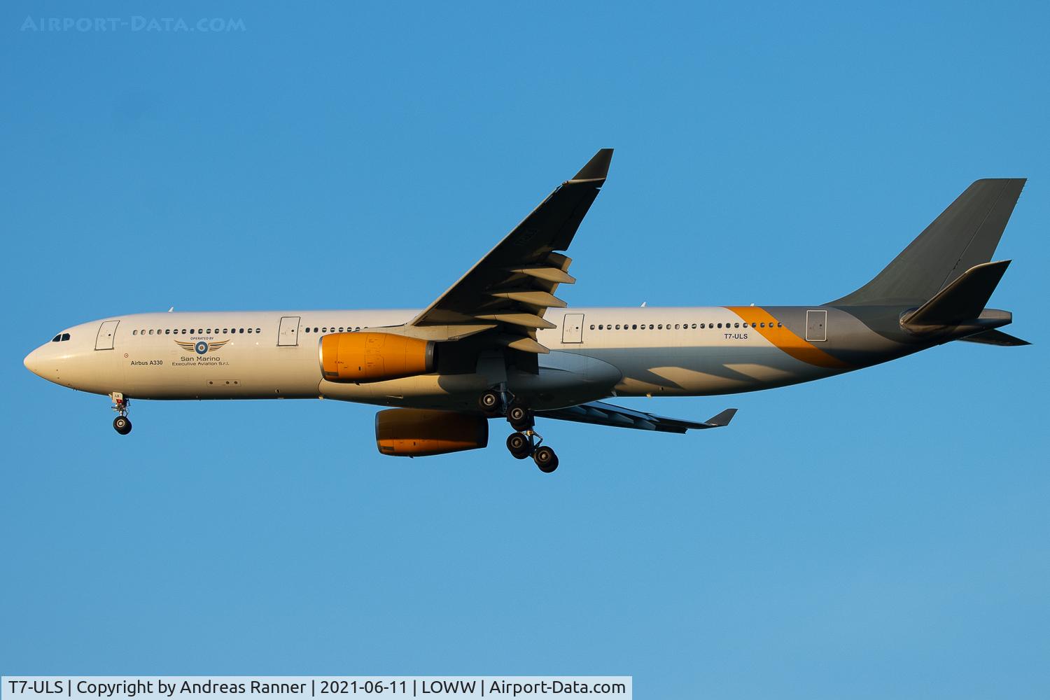 T7-ULS, 2000 Airbus A330-343 C/N 349, San Marino Executive Aviation A330