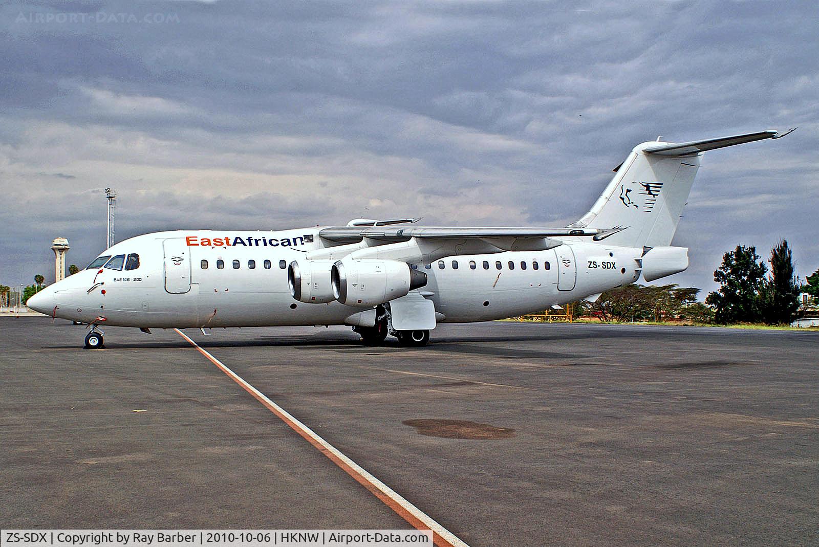 ZS-SDX, 1985 British Aerospace BAe.146-200A C/N E2046, ZS-SDX   BAe 146-200RJ [E2046] (EastAfrican) Nairobi-Wilson~5Y 06/10/2010