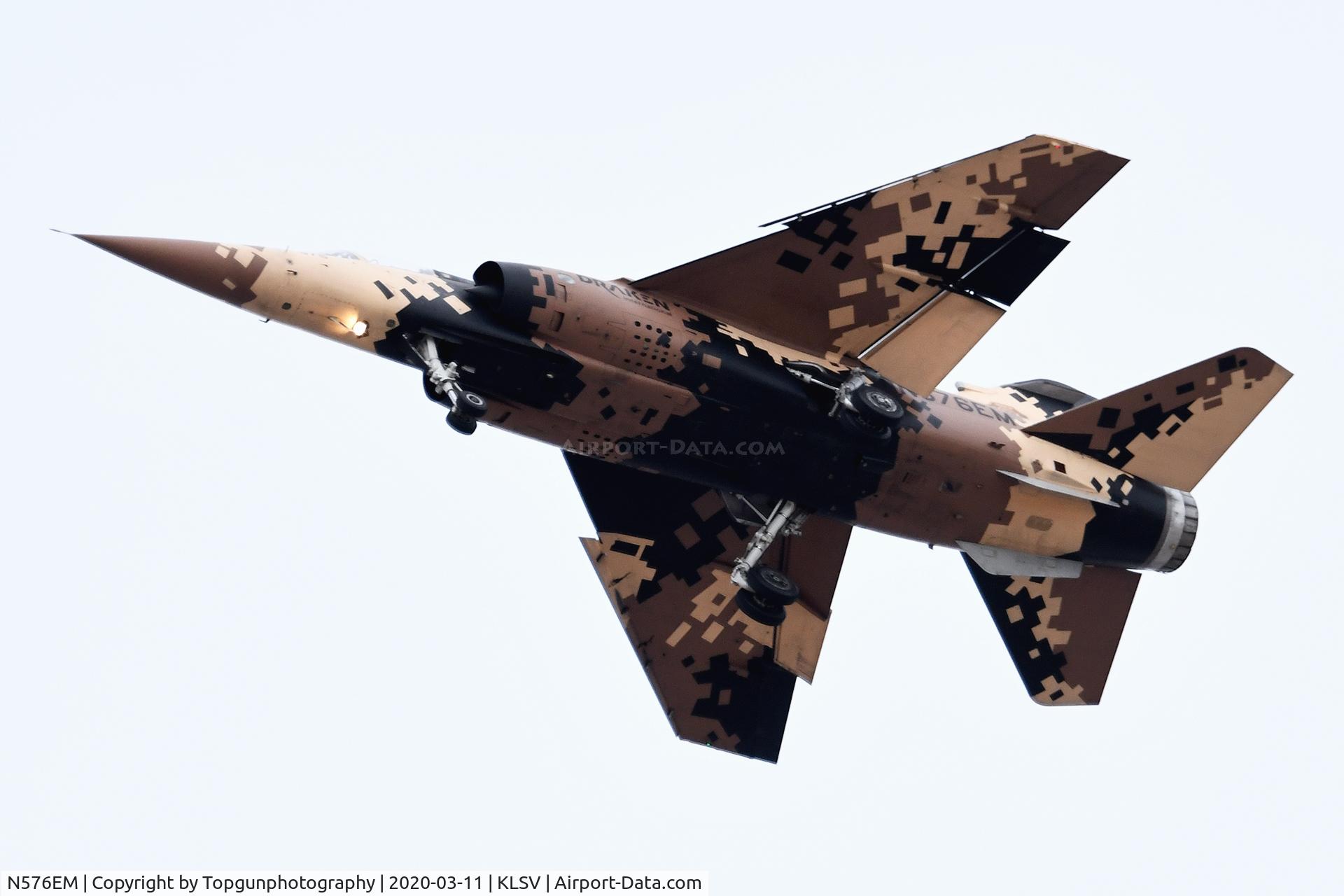 N576EM, 1981 Dassault Mirage F.1M C/N 73, SPEEDY11 returning from a morning sortie