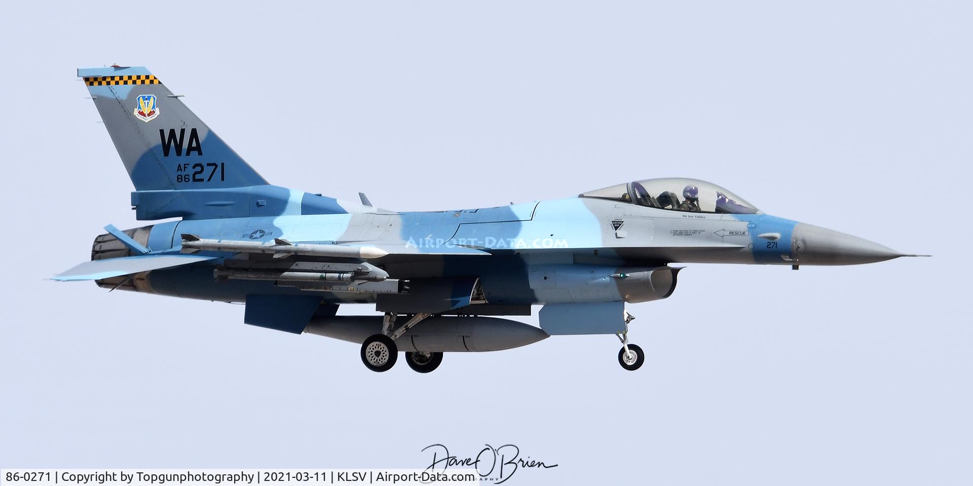 86-0271, 1986 General Dynamics F-16C Fighting Falcon C/N 5C-377, MIG01, 64th Aggressor Squadron in Fulcrum paint scheme