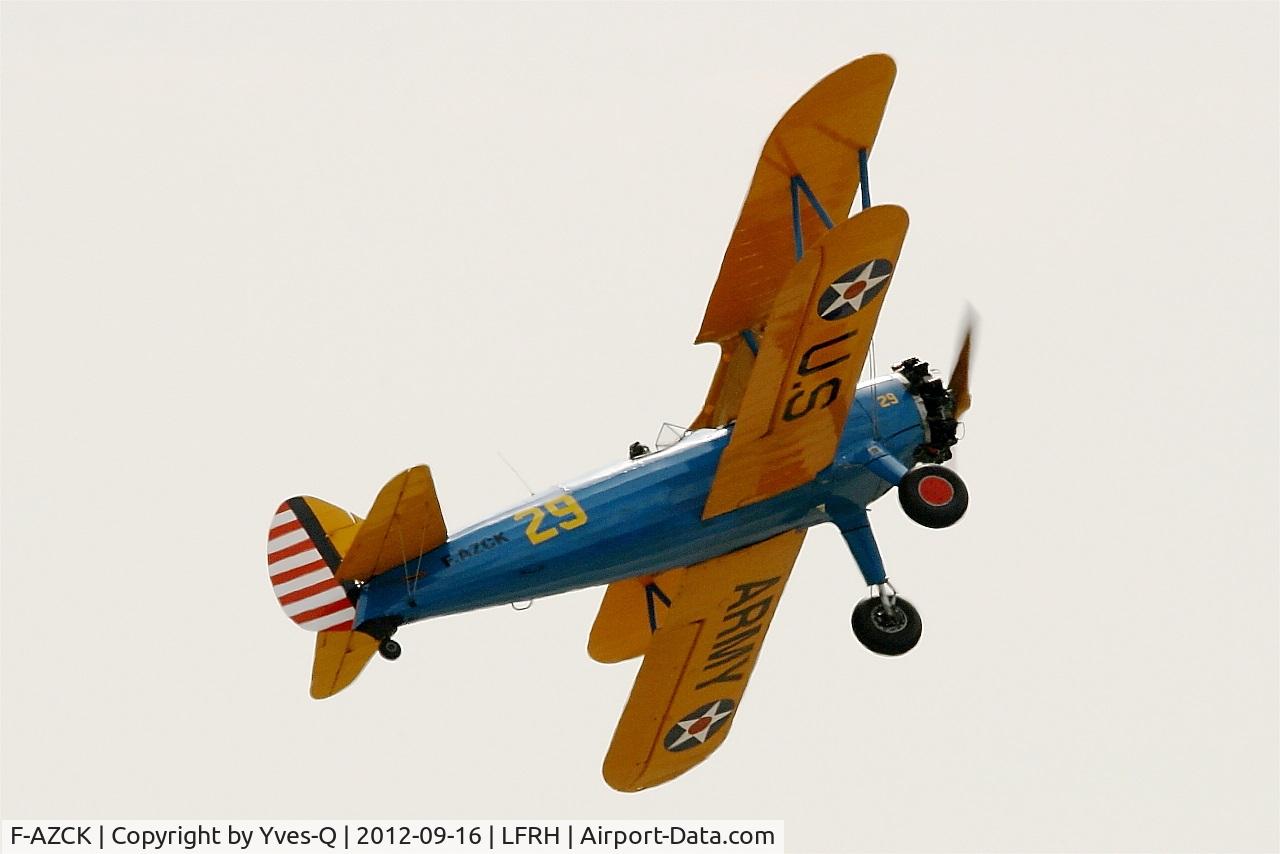 F-AZCK, 1941 Boeing A75N1 (PT-17) C/N 75-1653, Boeing Stearman A, On display, Lann Bihoué Air Base (LFRH-LRT) Open day 2012