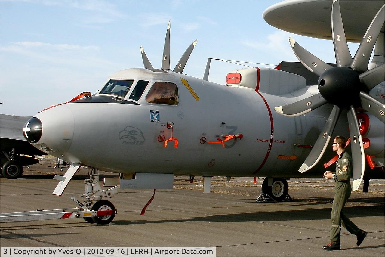 3, Northrop Grumman E-2C Hawkeye C/N FR-3, Grumman E-2C Hawkeye, Static display, Lann Bihoué Air Base (LFRH-LRT) Open day 2012