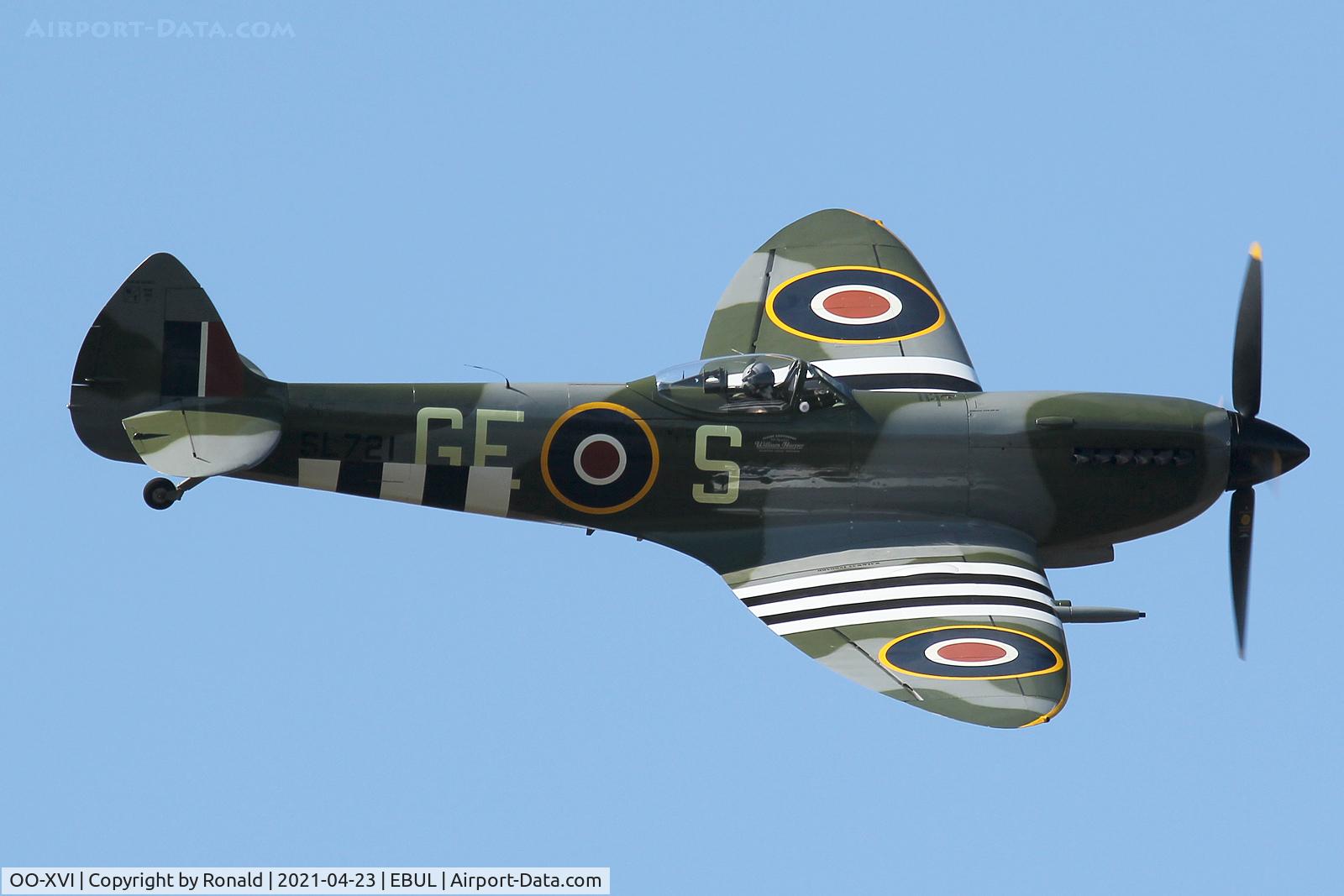 OO-XVI, 1945 Supermarine 361 Spitfire LF.XVIe C/N CBAF.IX.4756, at ebul