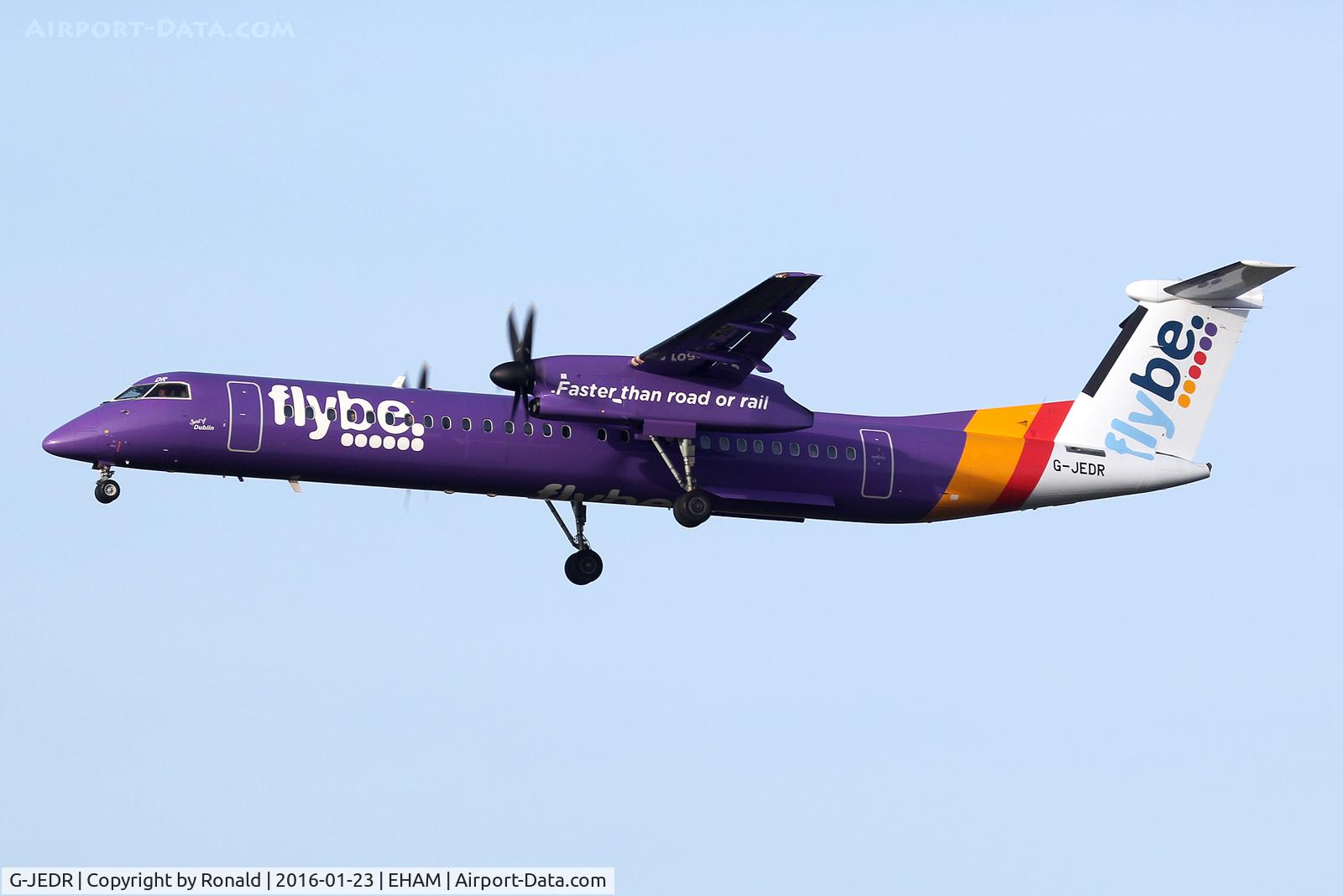 G-JEDR, 2003 De Havilland Canada DHC-8-402Q Dash 8 C/N 4087, at spl