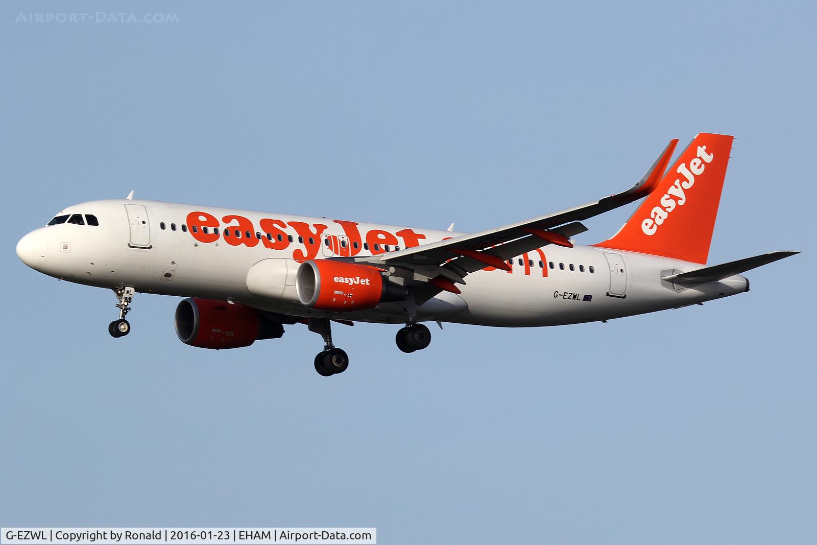 G-EZWL, 2013 Airbus A320-214 C/N 5702, at spl