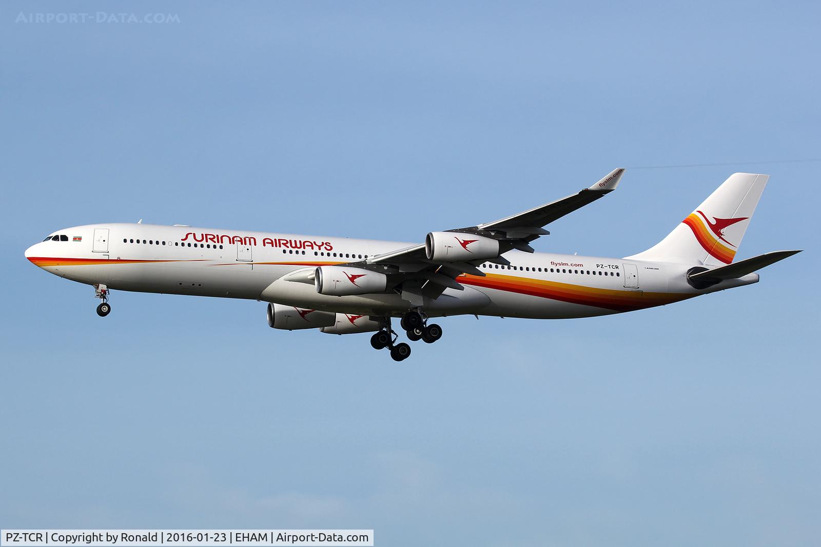 PZ-TCR, 1998 Airbus A340-313 C/N 242, at spl