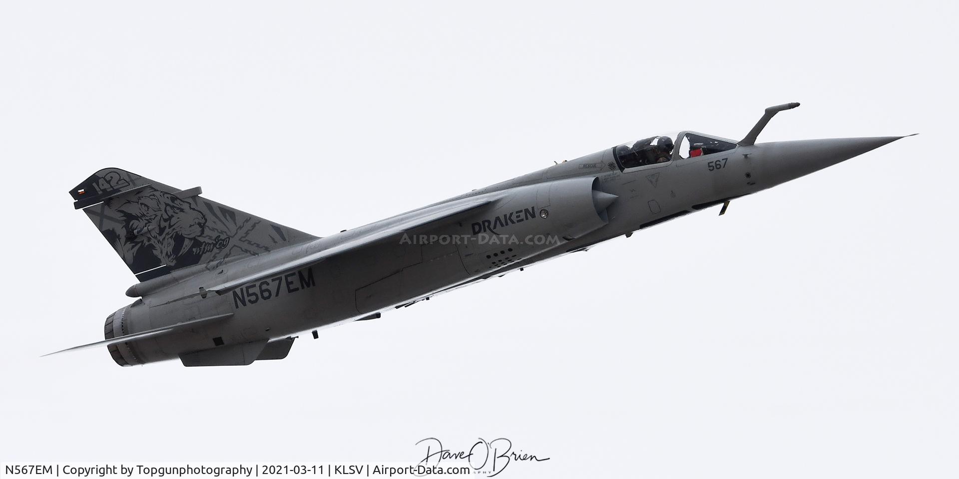 N567EM, Dassault Mirage F1M C/N 56, SPEEDY31 departs