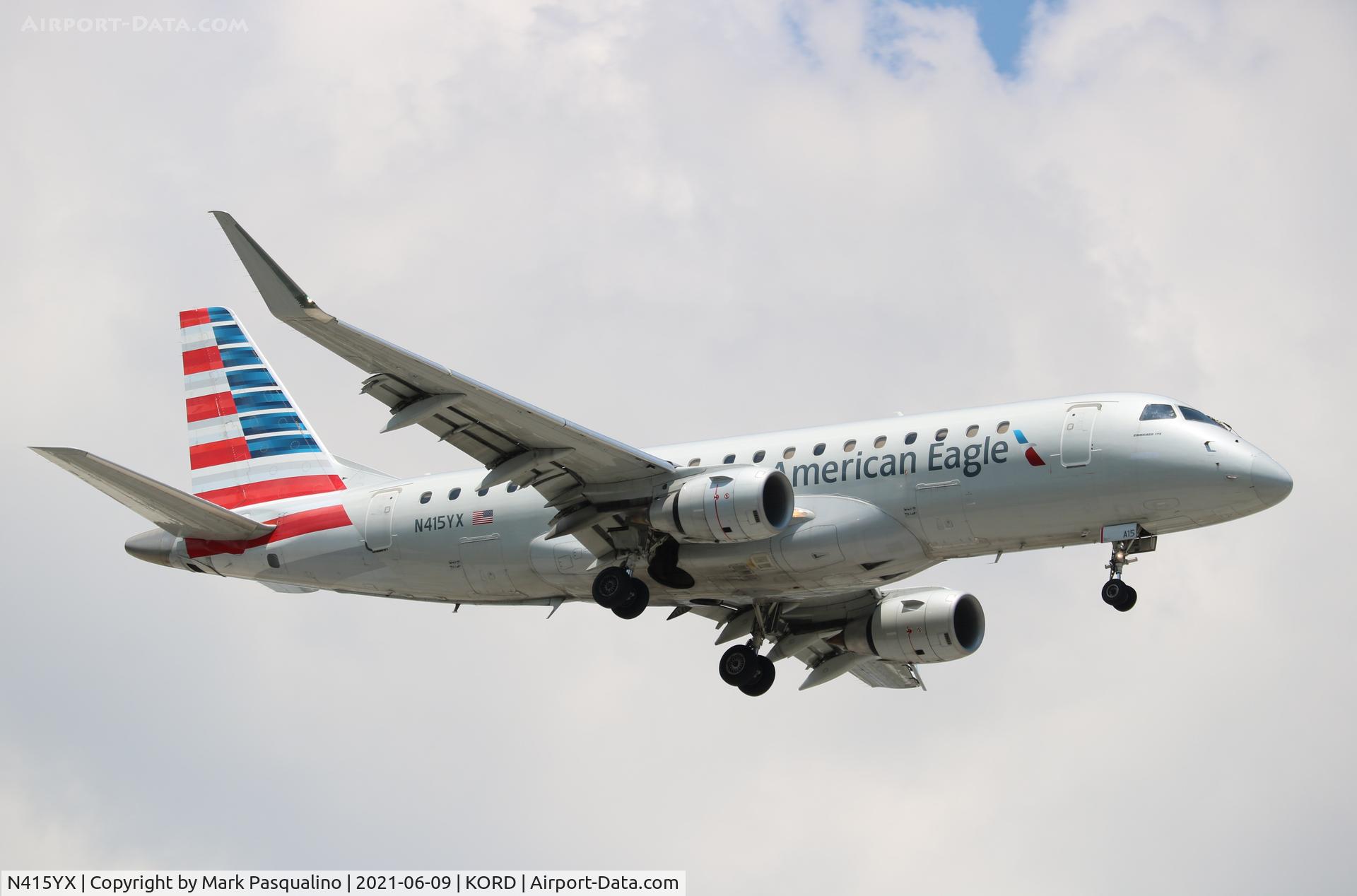 N415YX, 2013 Embraer 175LR (ERJ-170-200LR) C/N 17000378, ERJ-170-200LR