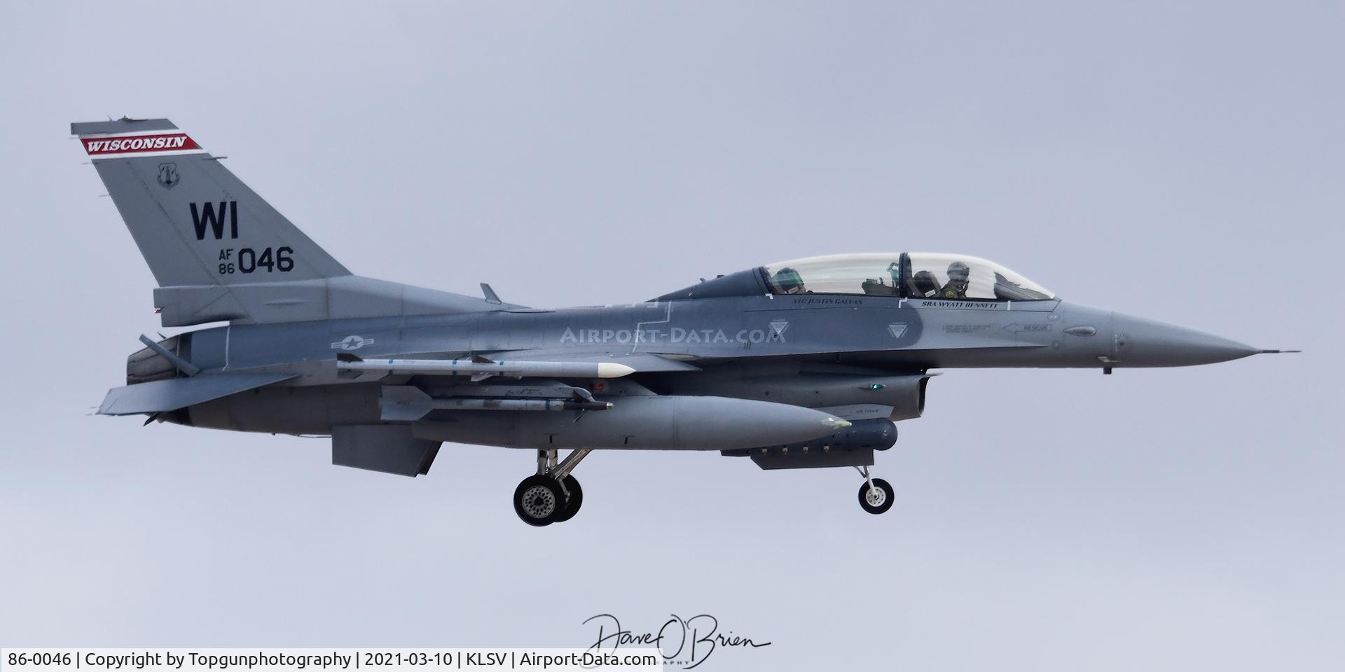86-0046, 1986 General Dynamics F-16D Fighting Falcon C/N 5D-50, Now w/the Wisconsin ANG.