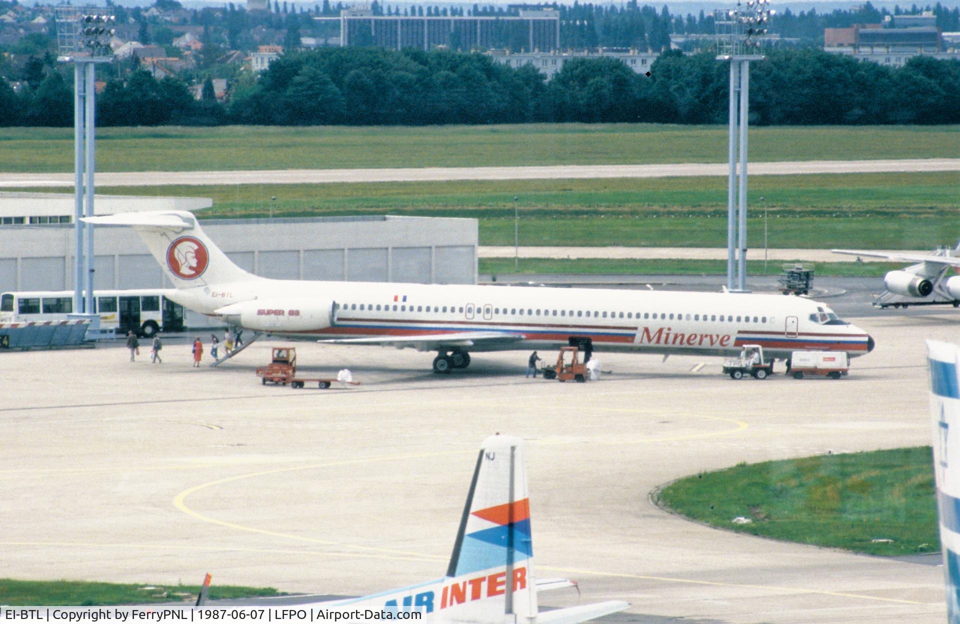 EI-BTL, 1986 McDonnell Douglas MD-83 (DC-9-83) C/N 49399, Minerve MD83