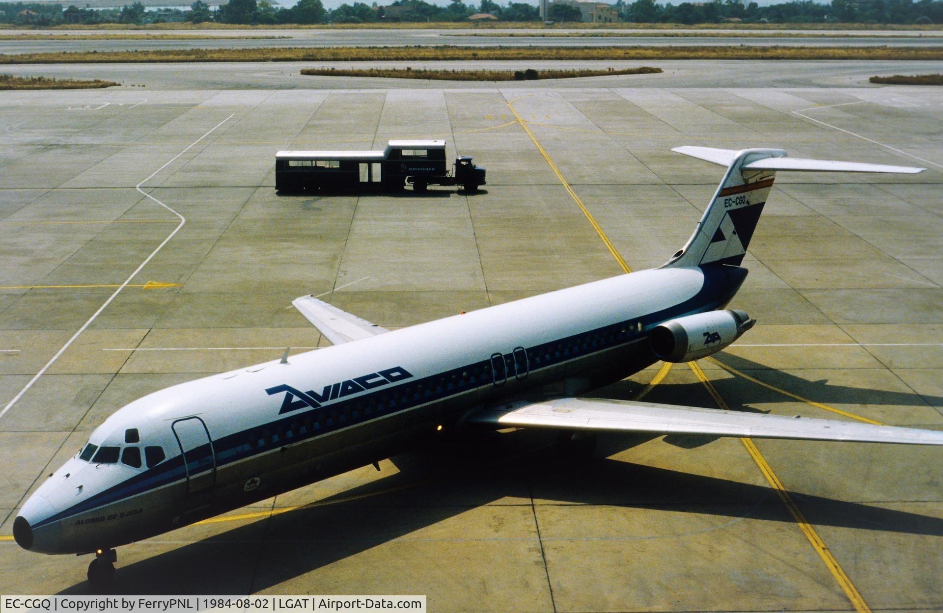 EC-CGQ, 1974 McDonnell Douglas DC-9-32 C/N 47643, Aviaco DC-9-32