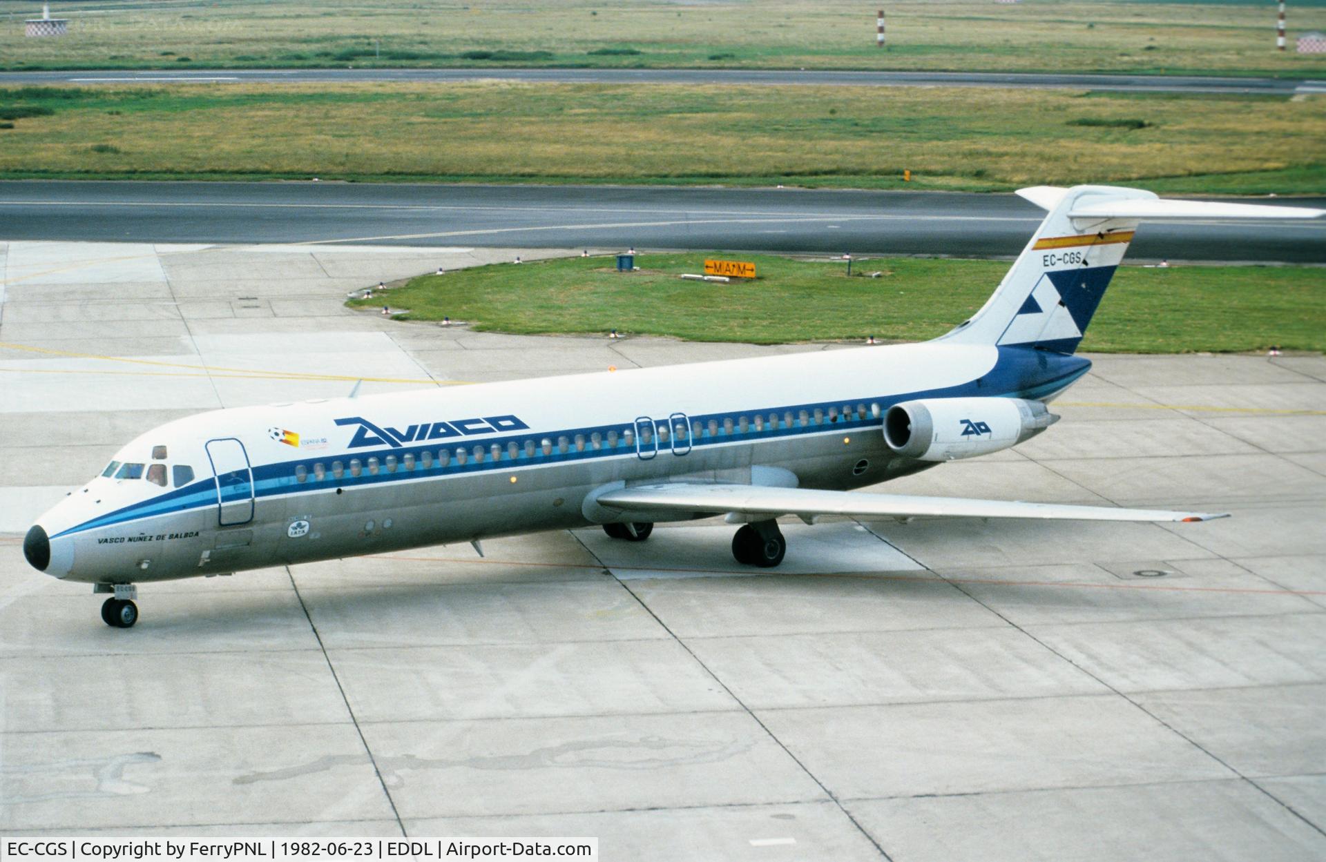EC-CGS, 1975 McDonnell Douglas DC-9-32 C/N 47645, Arrival of Aviaco DC-9-32