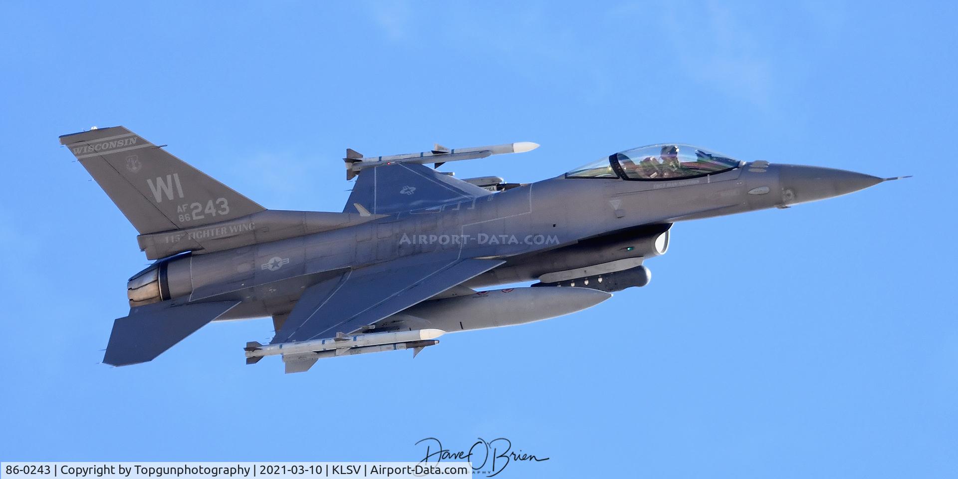 86-0243, 1984 Lockheed Martin F-16C C/N 5C-349, 176th FS w/the WI ANG