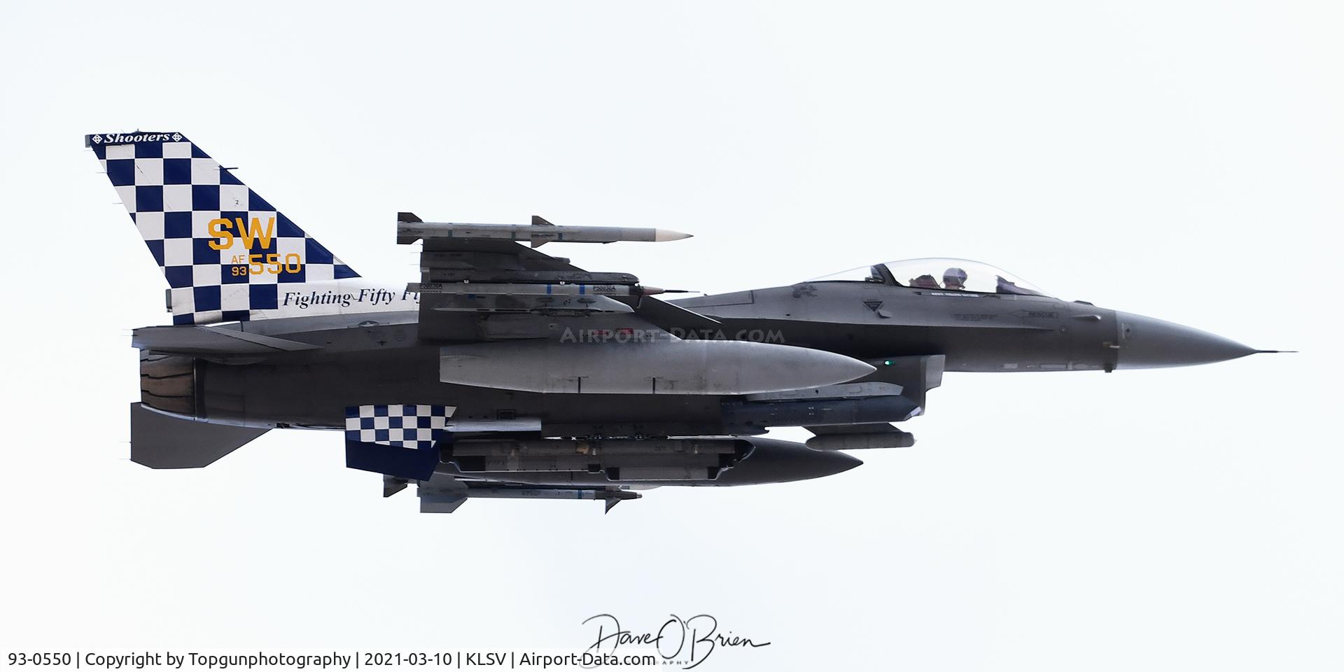 93-0550, 1993 General Dynamics F-16CM Fighting Falcon C/N 1C-185, Launching for Red Flag mission 21-2