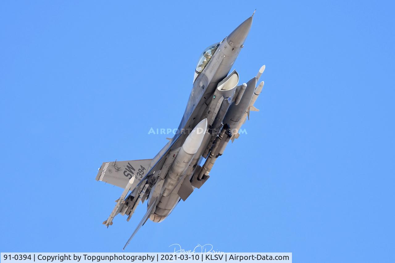 91-0394, 1991 General Dynamics F-16C Fighting Falcon C/N CC-92, LINUS71 in the flex launch off RW21R