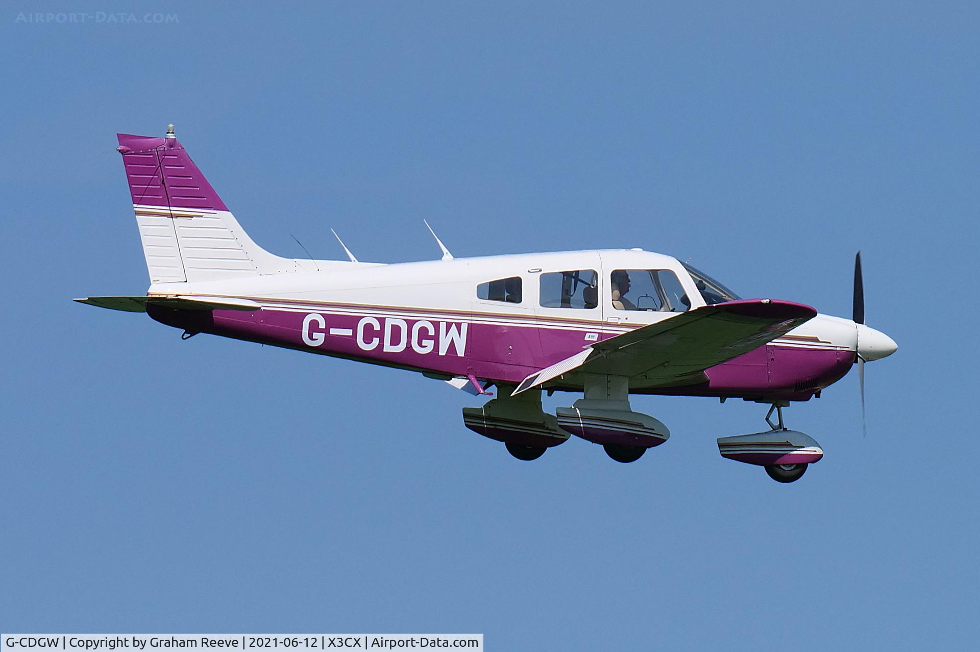 G-CDGW, 1979 Piper PA-28-181 Cherokee Archer II C/N 28-7990402, Landing at Northrepps.