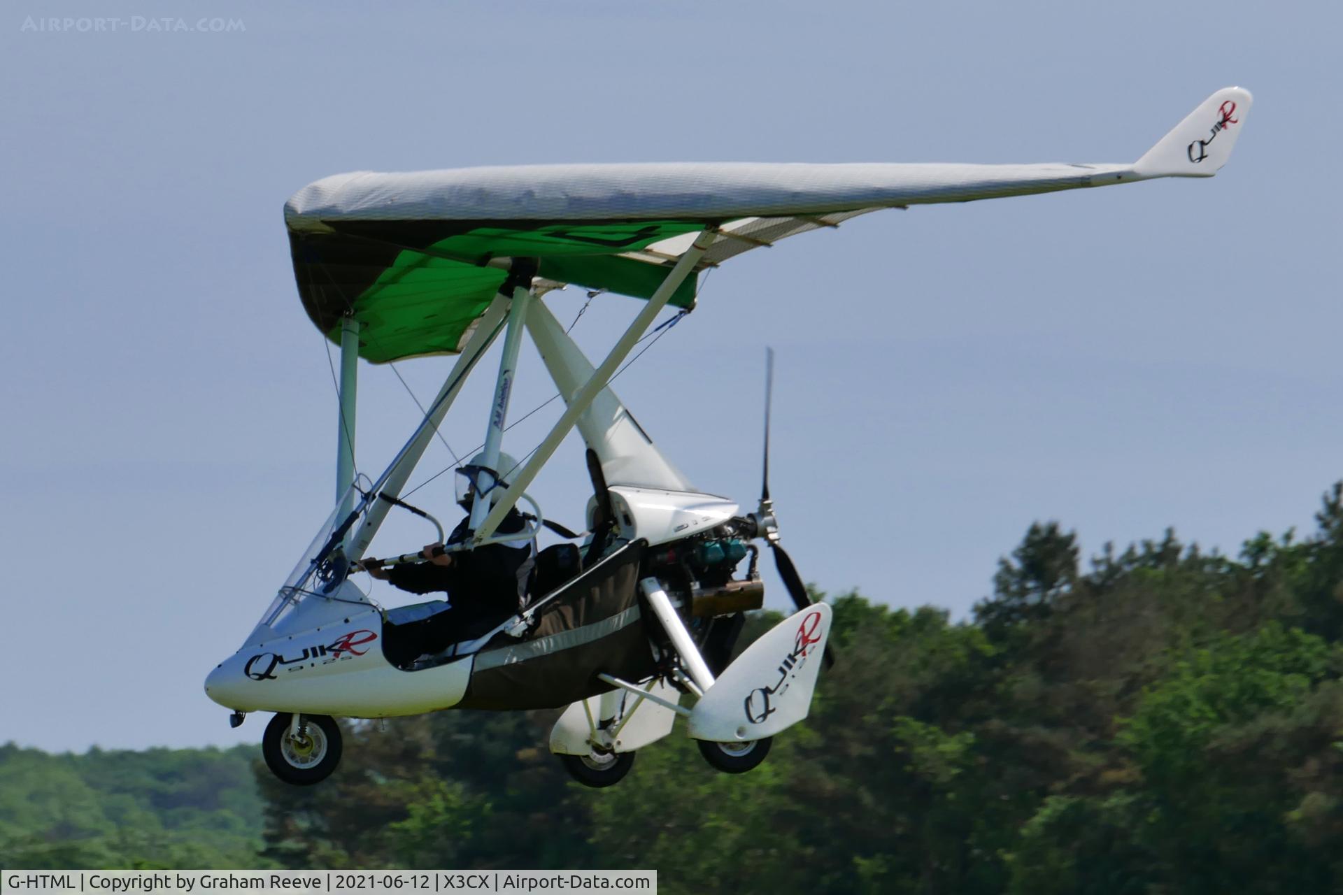 G-HTML, 2009 P&M Aviation QuikR C/N 8446, Landing at Northrepps.