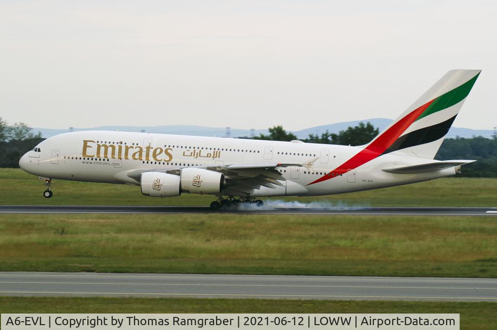 A6-EVL, 2019 Airbus A380-842 C/N 261, Emirates Airbus A380