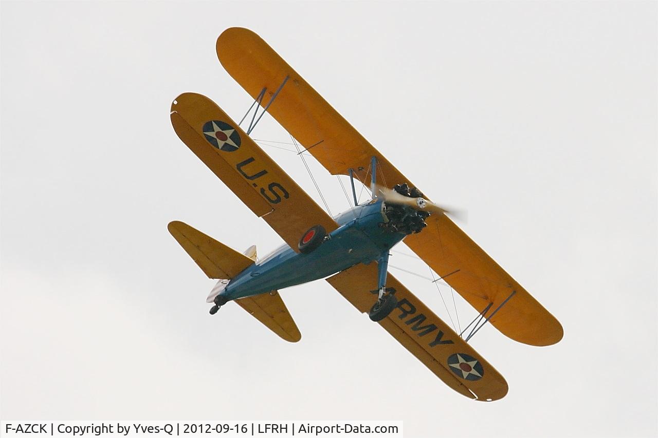 F-AZCK, 1941 Boeing A75N1 (PT-17) C/N 75-1653, Boeing Stearman A, On display, Lann Bihoué Air Base (LFRH-LRT) Open day 2012