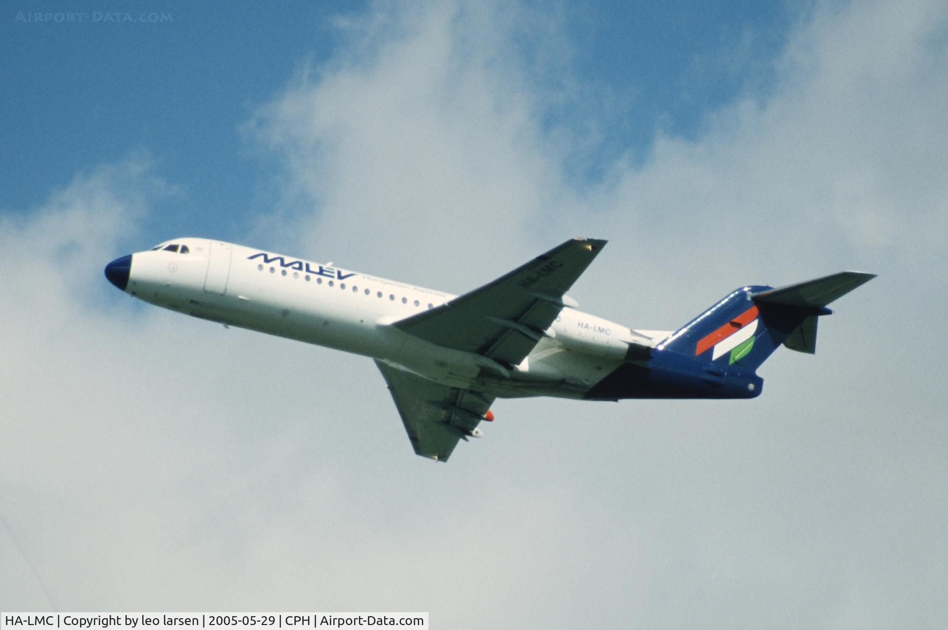 HA-LMC, 1996 Fokker 70 (F-28-0070) C/N 11569, Copenhagen 29.5.2005