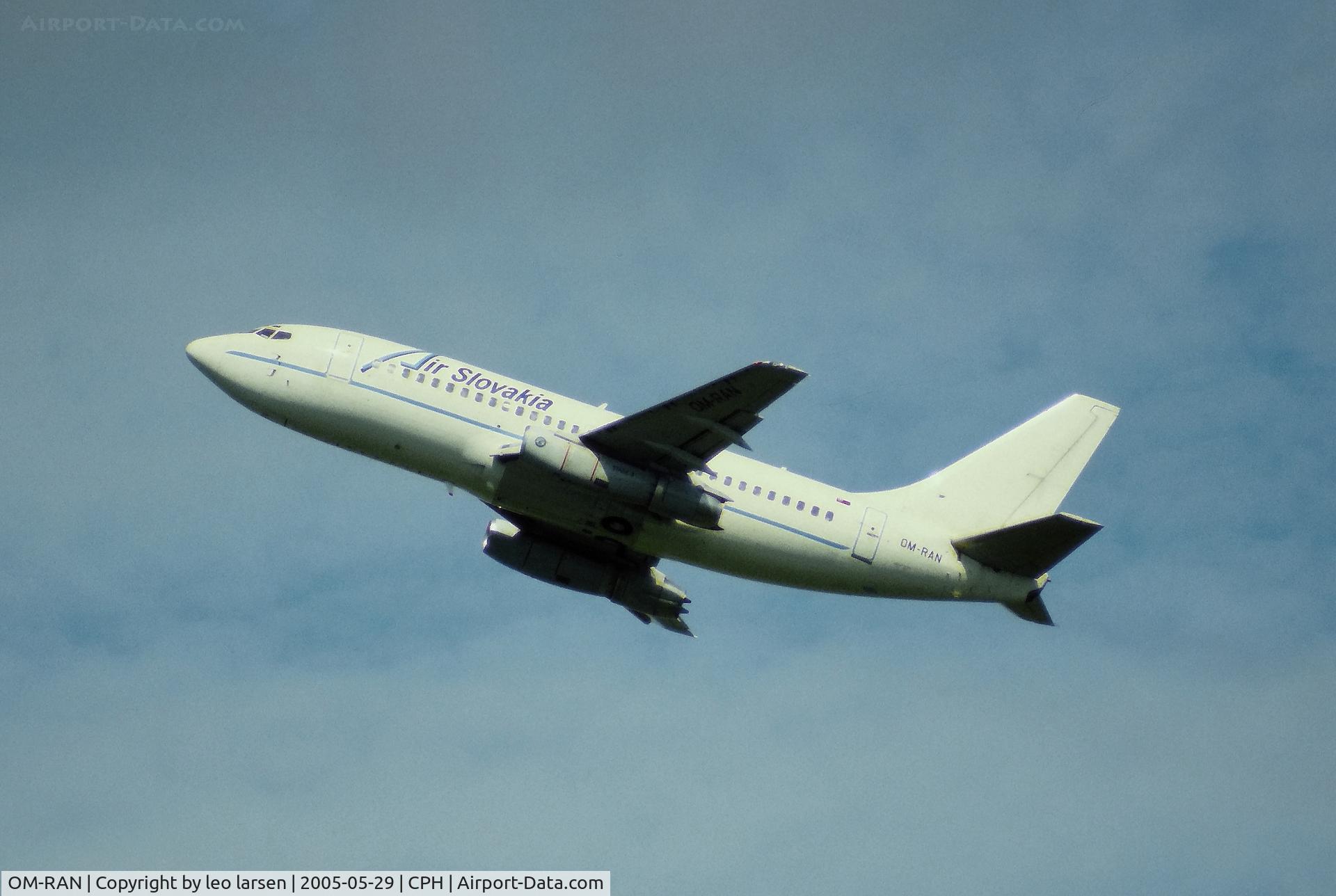 OM-RAN, 1985 Boeing 737-230 C/N 23156, Copenhagen 29.5.2005