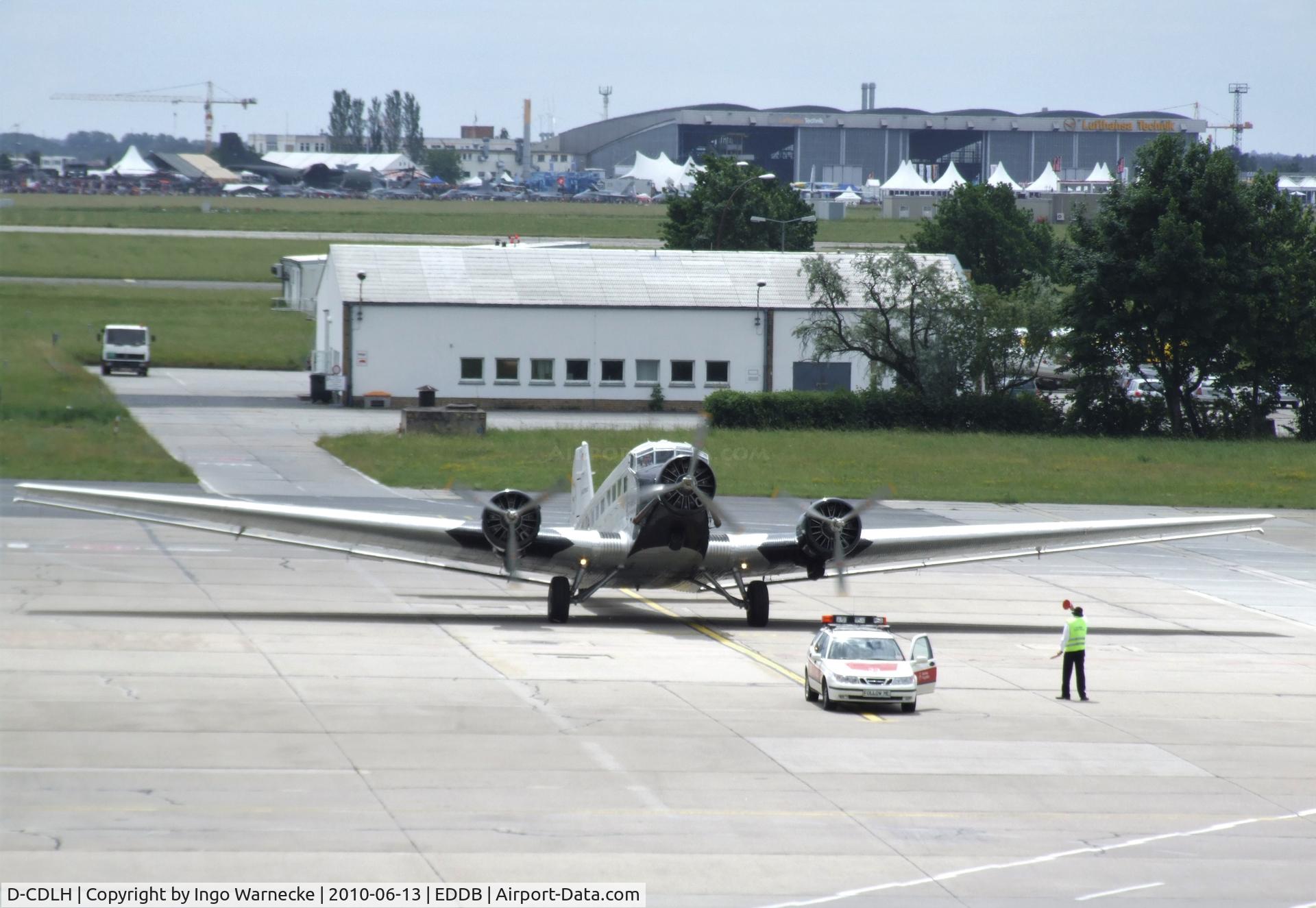 D-CDLH, 1936 Junkers Ju-52/3m C/N 130714, Junkers Ju 52/3m of Lufthansa at Schönefeld airport for the ILA 2010