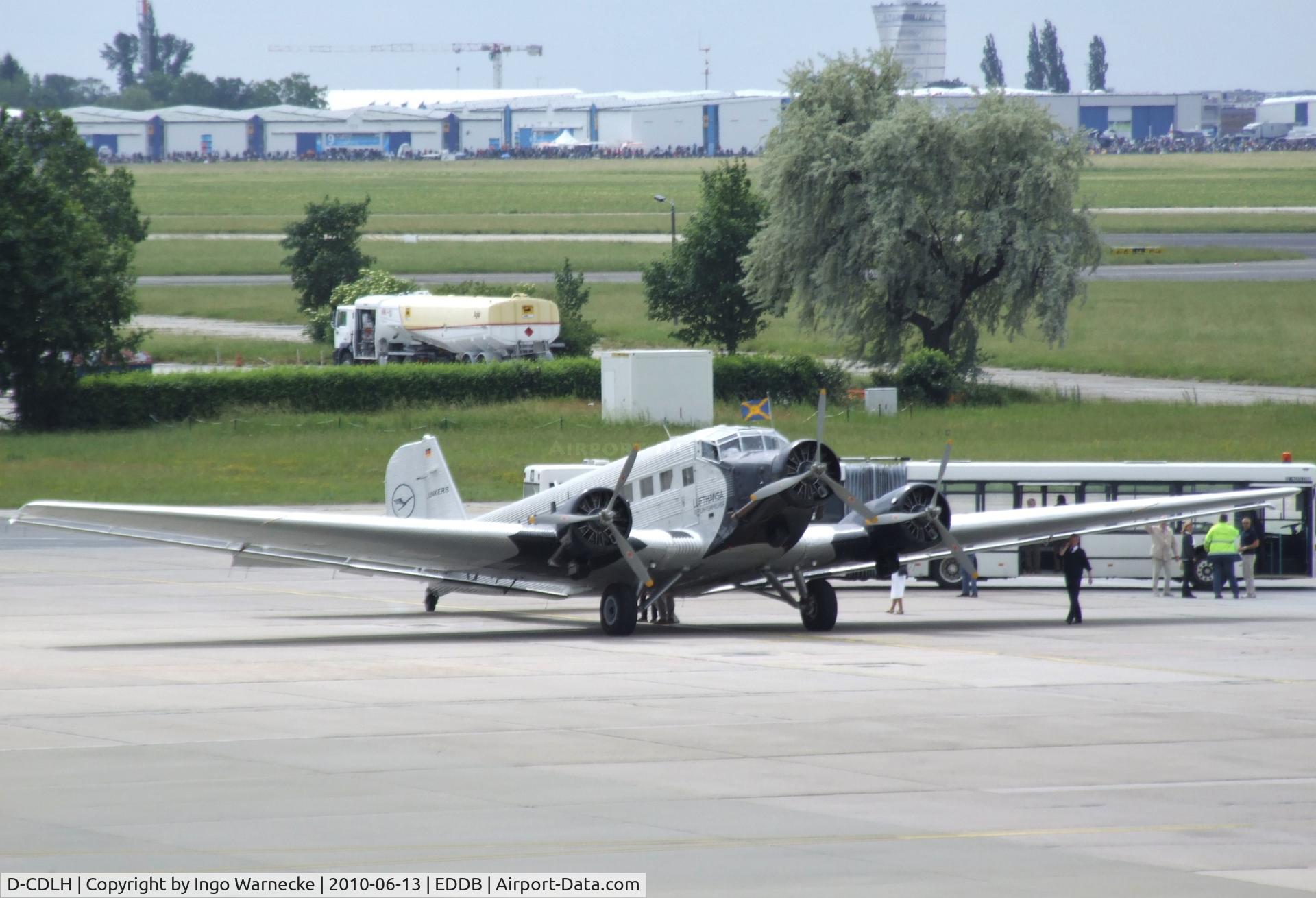 D-CDLH, 1936 Junkers Ju-52/3m C/N 130714, Junkers Ju 52/3m of Lufthansa at Schönefeld airport for the ILA 2010
