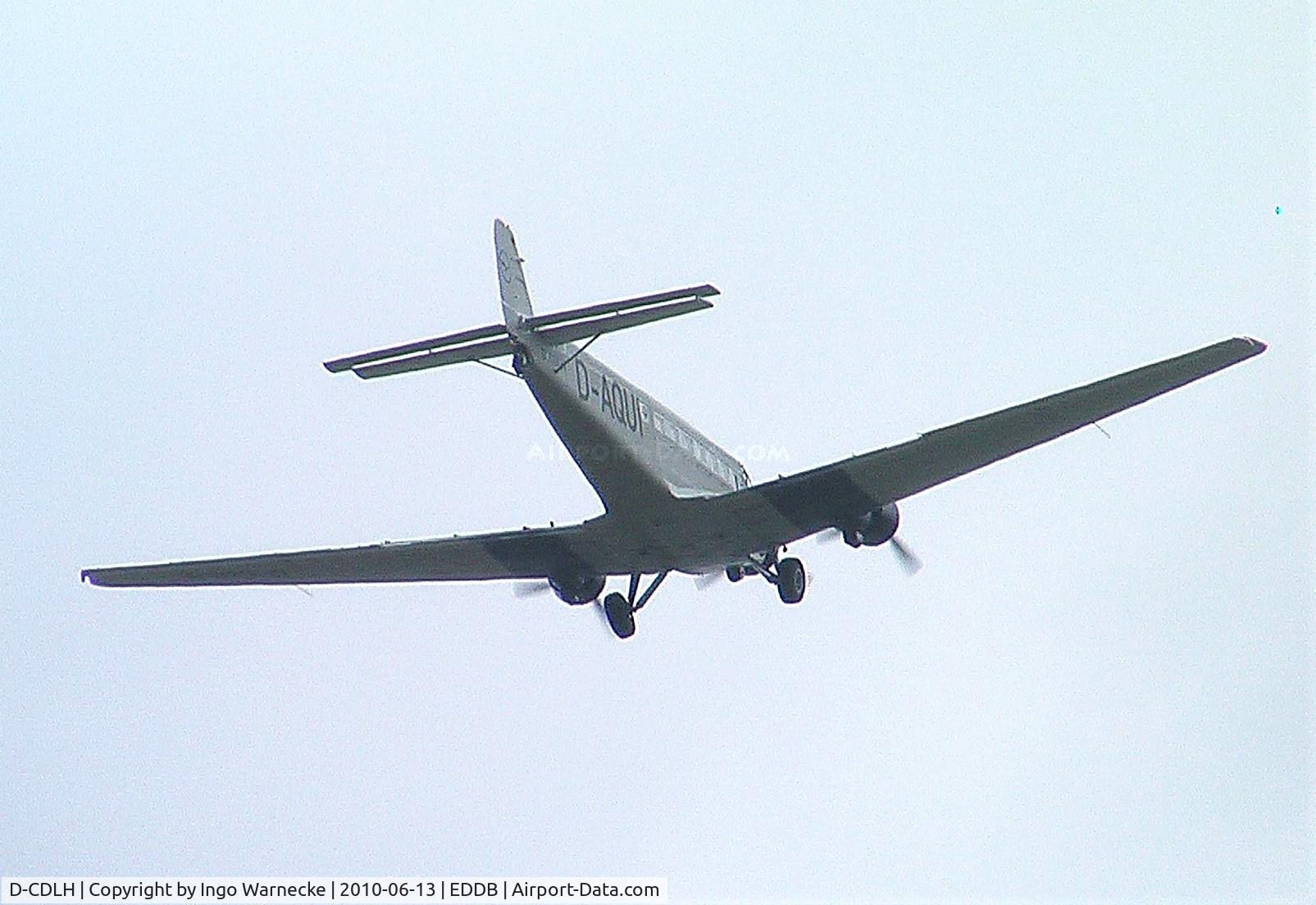 D-CDLH, 1936 Junkers Ju-52/3m C/N 130714, Junkers Ju 52/3m of Lufthansa at Schönefeld airport for the ILA 2010