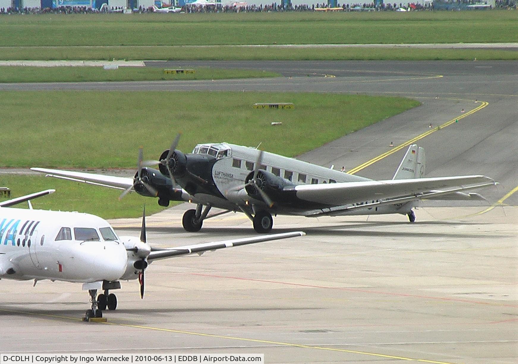 D-CDLH, 1936 Junkers Ju-52/3m C/N 130714, Junkers Ju 52/3m of Lufthansa at Schönefeld airport for the ILA 2010