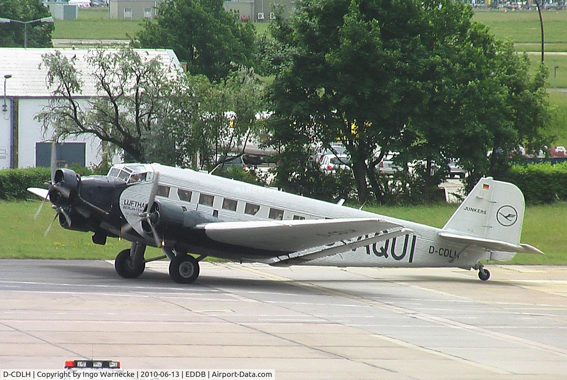 D-CDLH, 1936 Junkers Ju-52/3m C/N 130714, Junkers Ju 52/3m of Lufthansa at Schönefeld airport for the ILA 2010
