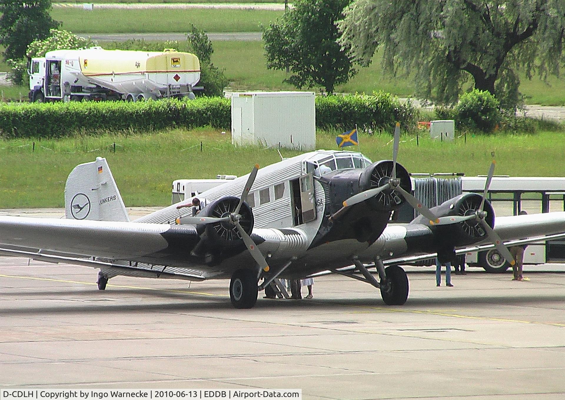 D-CDLH, 1936 Junkers Ju-52/3m C/N 130714, Junkers Ju 52/3m of Lufthansa at Schönefeld airport for the ILA 2010