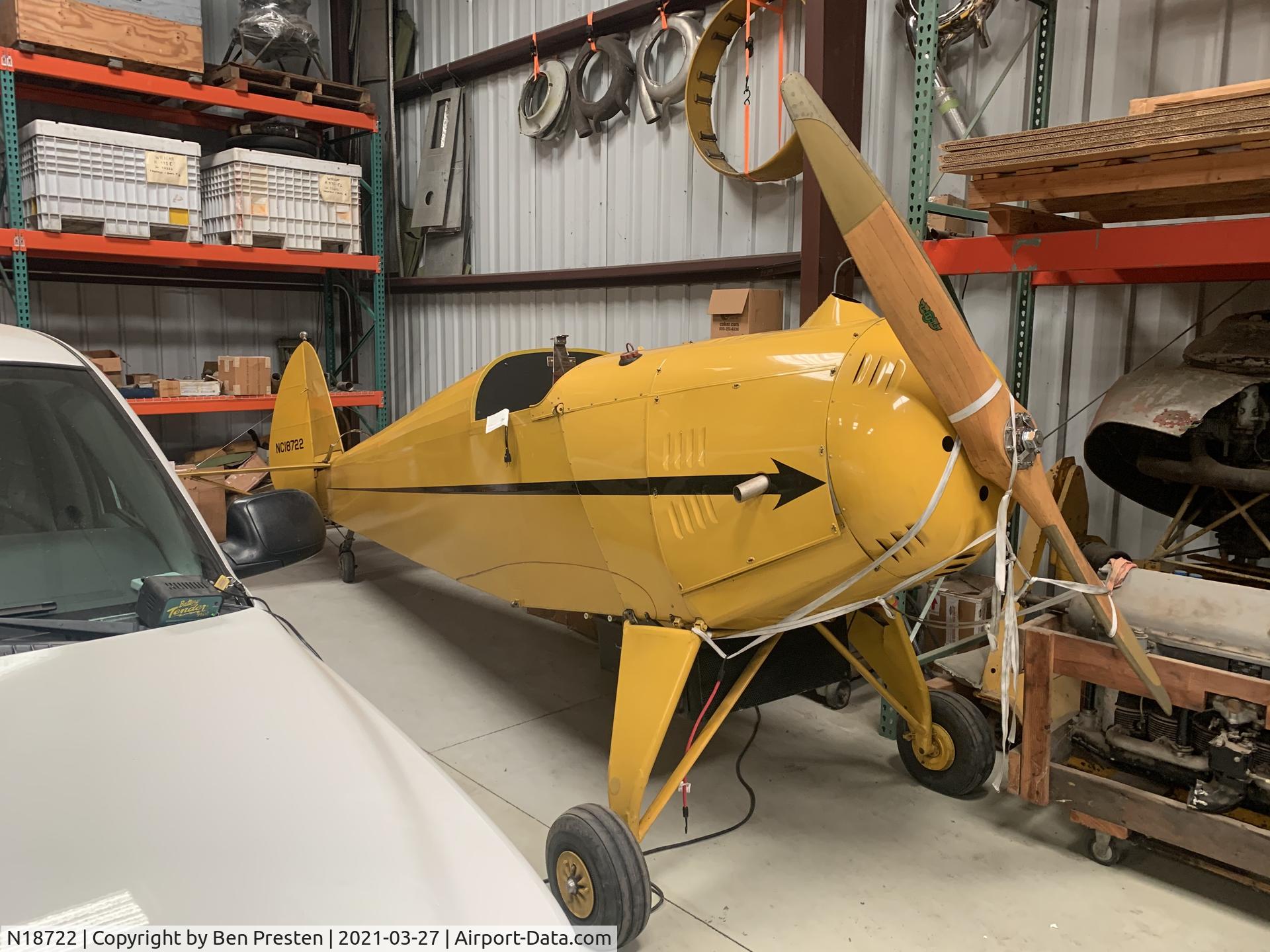 N18722, 1937 Arrow Sport F C/N 85, N18722