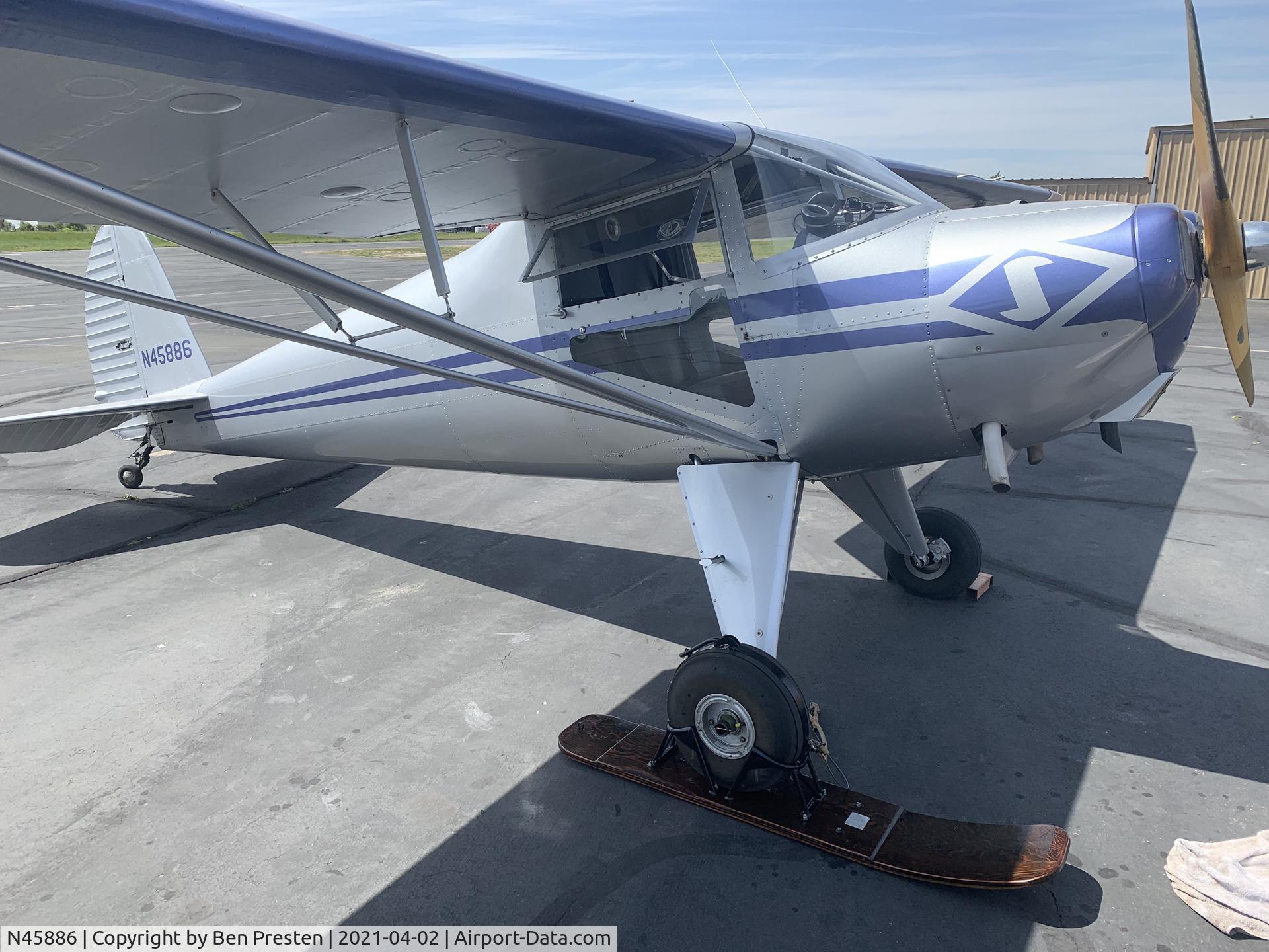 N45886, 1946 Luscombe 8A C/N 2413, N45886