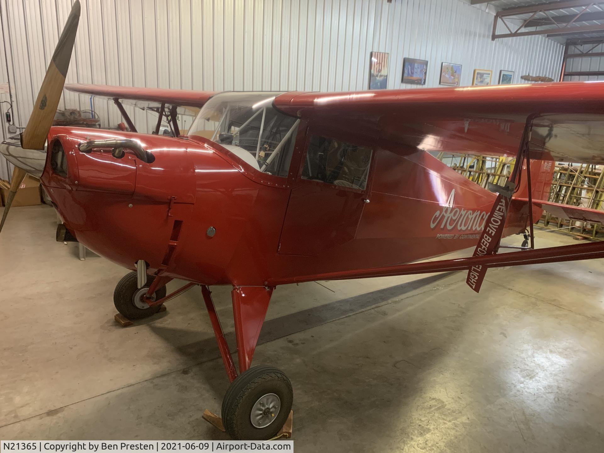 N21365, 1938 Aeronca 65-C C/N C-1788, N21365