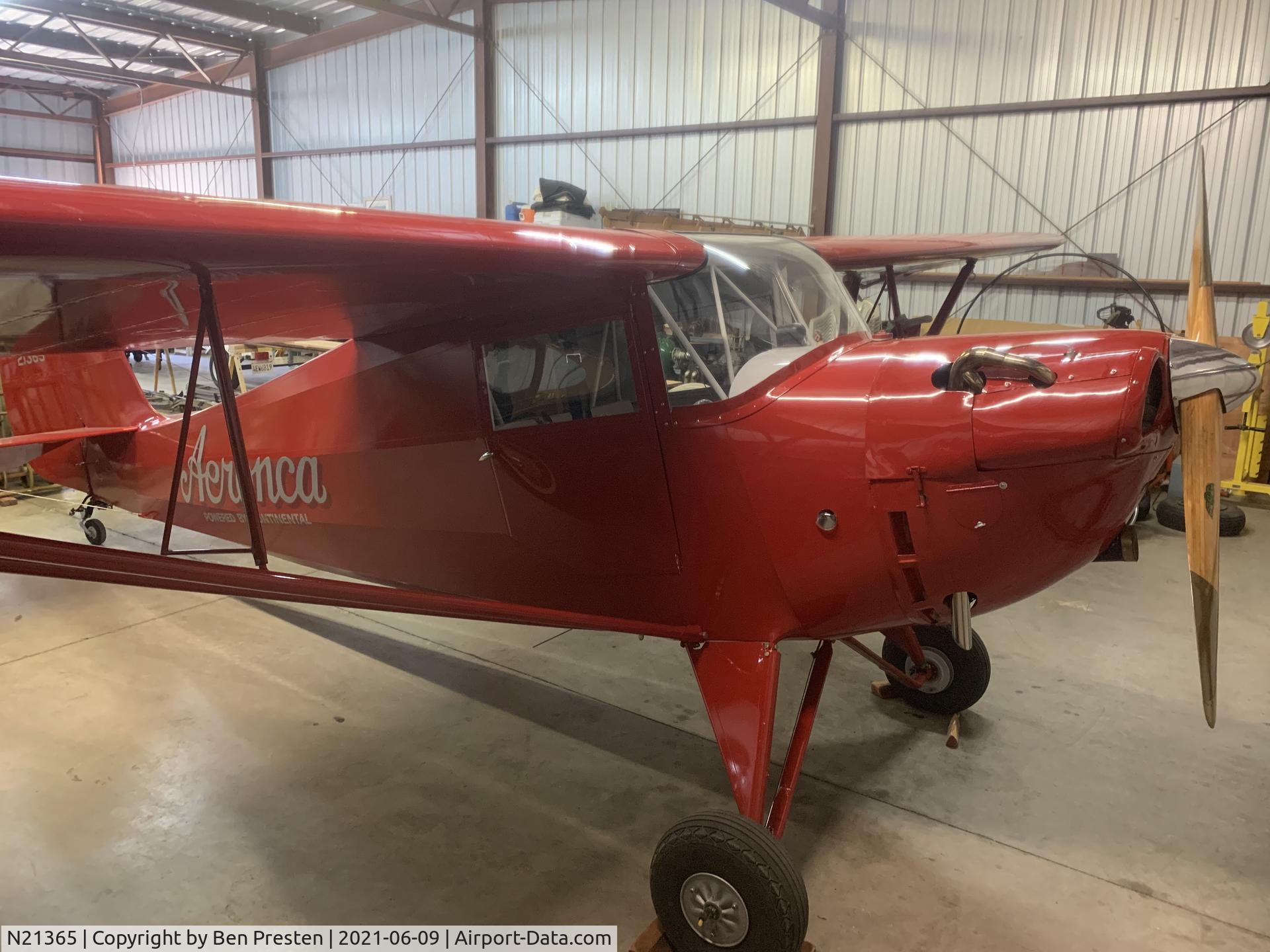 N21365, 1938 Aeronca 65-C C/N C-1788, N21365