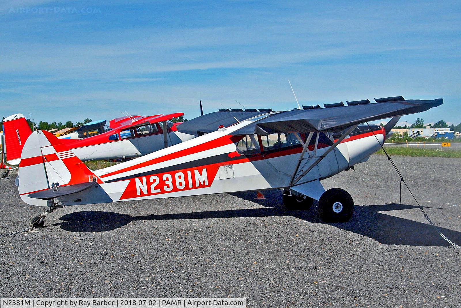 N2381M, 1946 Piper PA-12 Super Cruiser C/N 12-1509, N2381M   Piper PA-12 Super Cruiser [12-1509] Anchorage-Merrill Field~N 02/07/2018