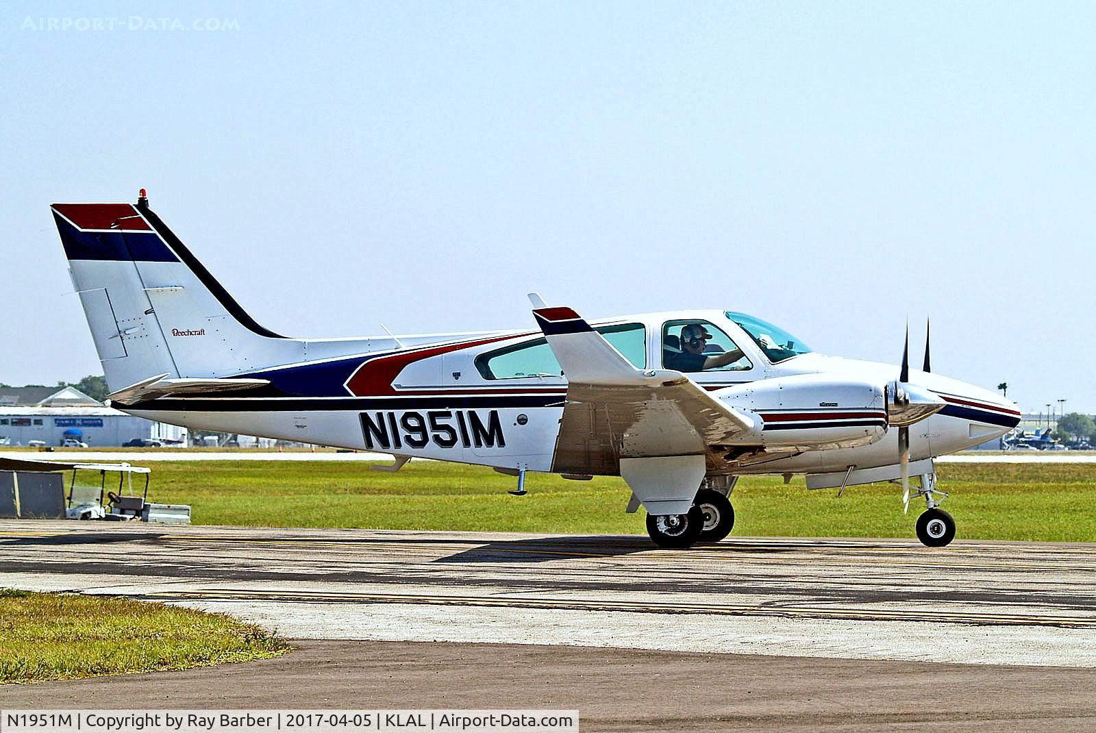 N1951M, 1979 Beech 95-B55 (T42A) Baron C/N TC-2255, N1951M   Beech 95-B55 Baron [TC-2255] Lakeland-Linder~N 05/04/2017
