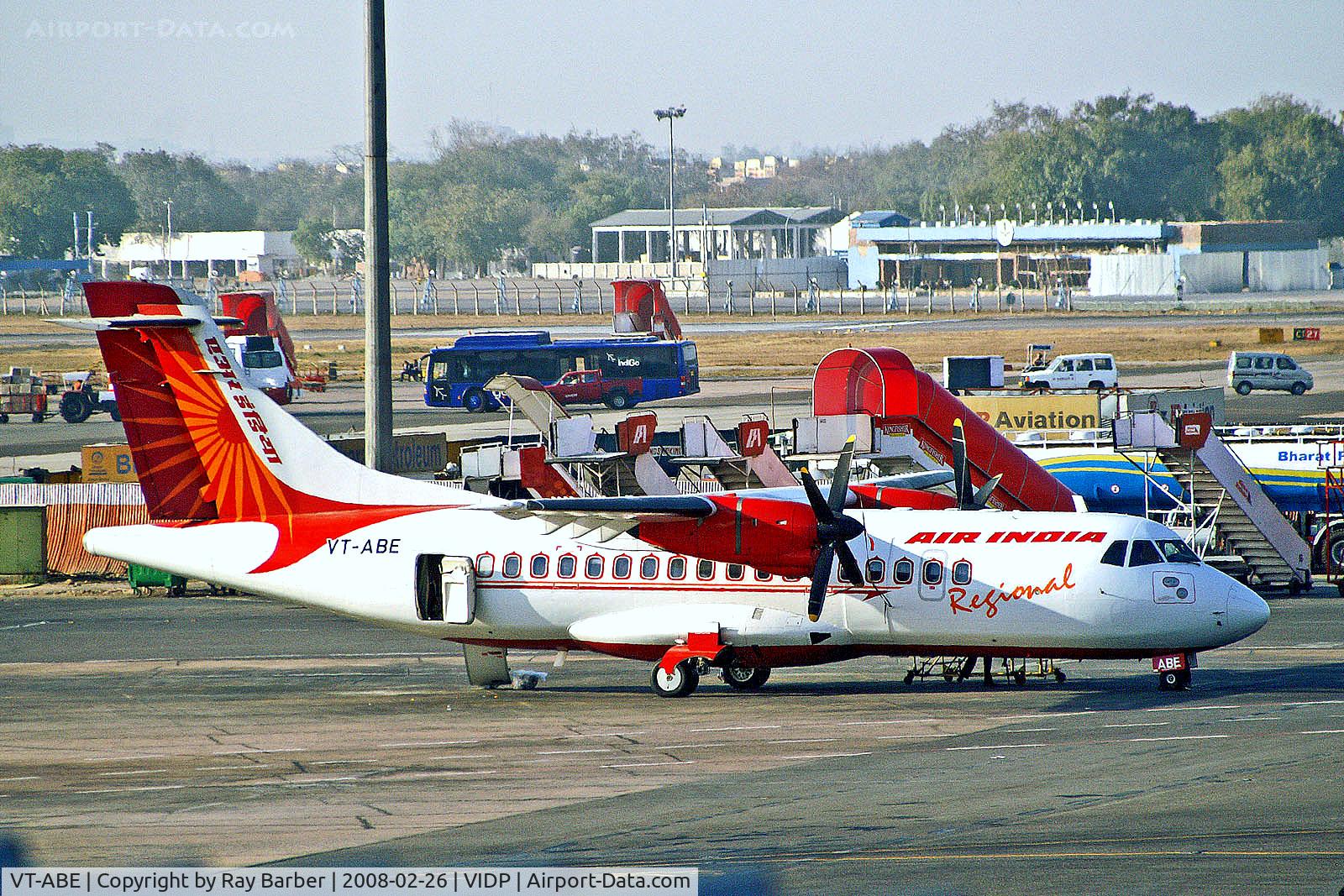 VT-ABE, 1992 ATR 42-320 C/N 333, VT-ABE   Aerospatiale ATR-42-320 [333] (Air India Regional) New Delhi-Indira Gandhi Int'l~VT 26/02/2008