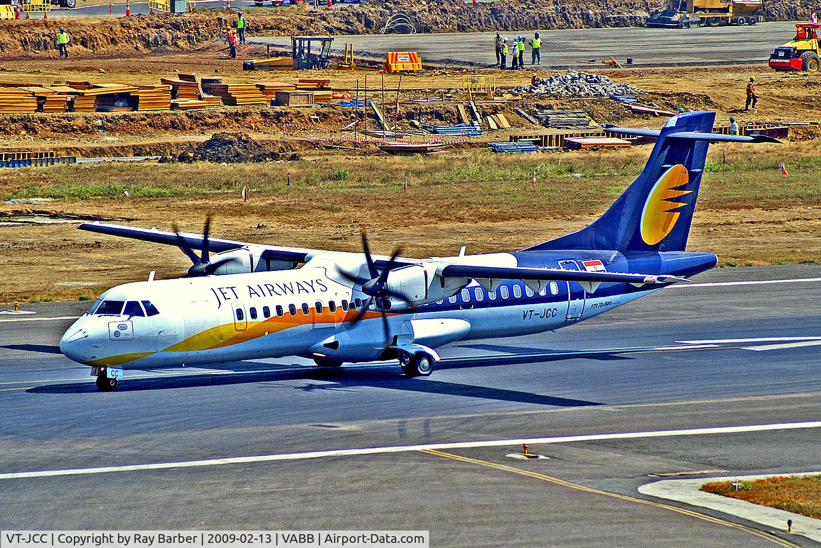 VT-JCC, 1999 ATR 72-212A C/N 593, VT-JCC   Aerospatiale ATR 72-212A [593] (Jet Airways) Mumbai-Chhatrapati Shivaji Int'l~VT 13/02/2009