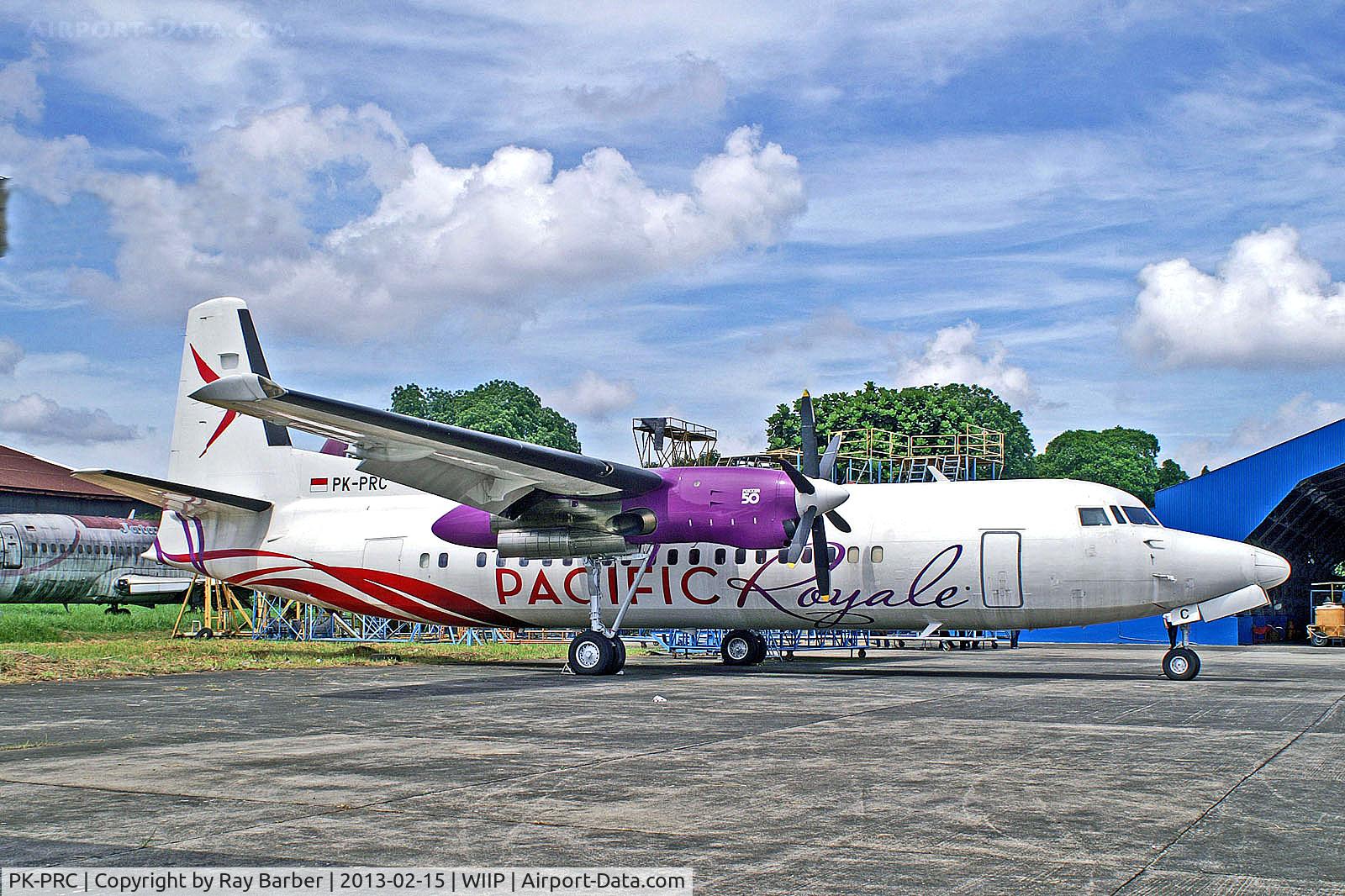 PK-PRC, 1996 Fokker 50 C/N 20331, PK-PRC   Fokker F-50 [20331] (Pacific Royale Airways) Pondok Cabe~PK 15/02/2013
