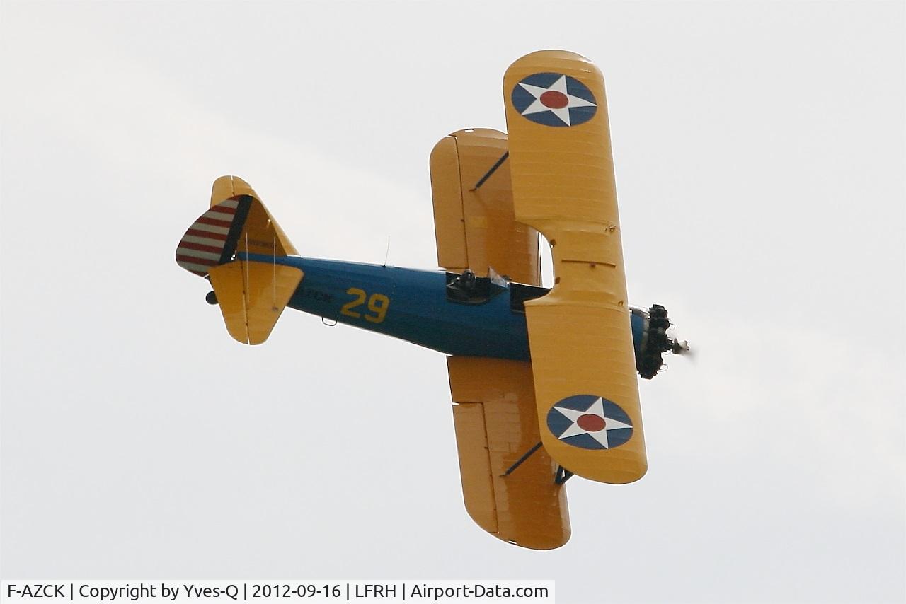 F-AZCK, 1941 Boeing A75N1 (PT-17) C/N 75-1653, Boeing Stearman A, On display, Lann Bihoué Air Base (LFRH-LRT) Open day 2012